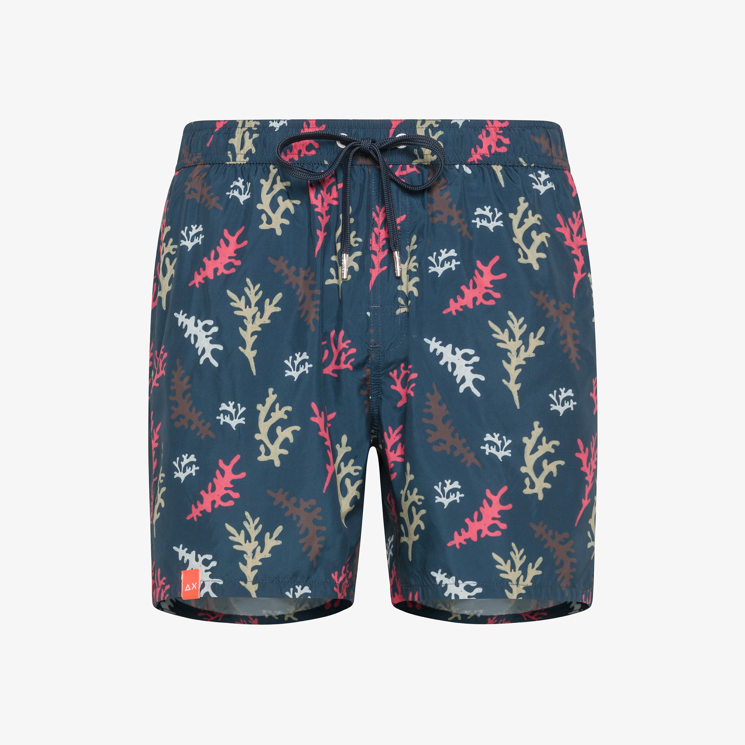 Boxer mare con stampa blu navy