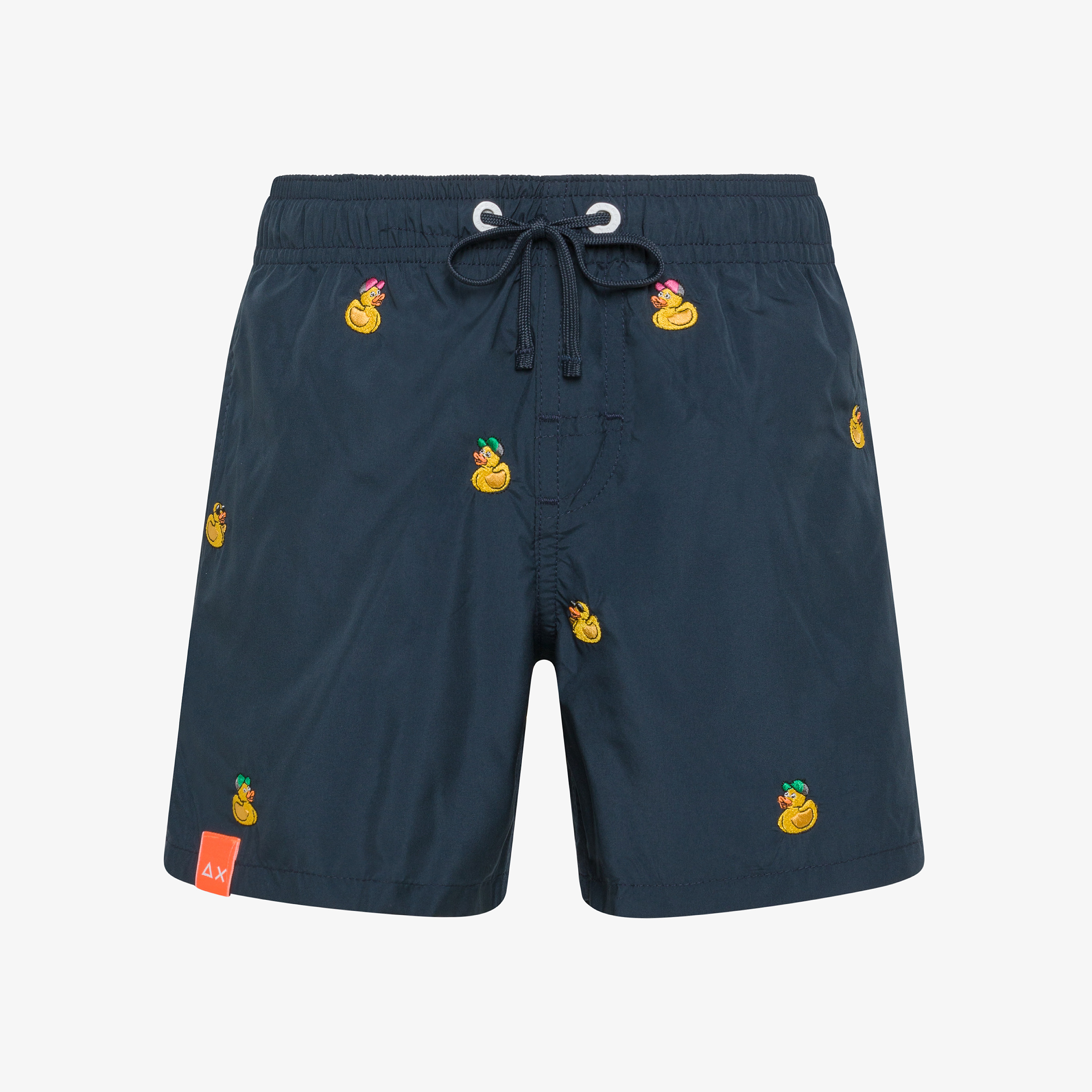 Boxer mare blu navy con ricami