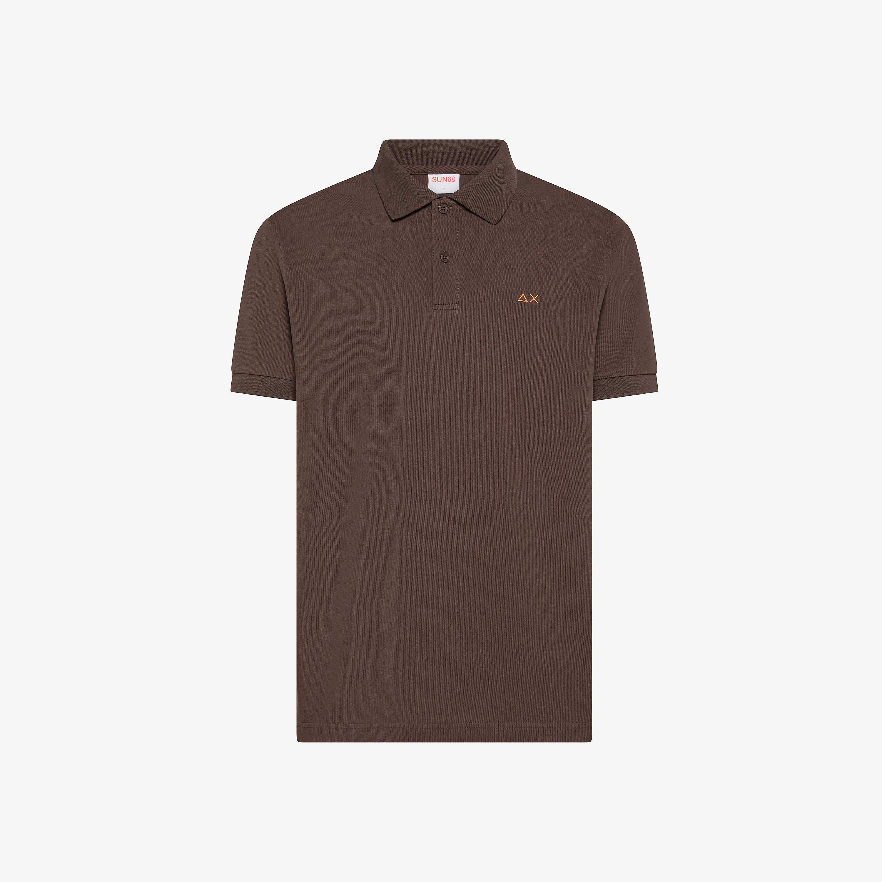 Polo print under collar s/s