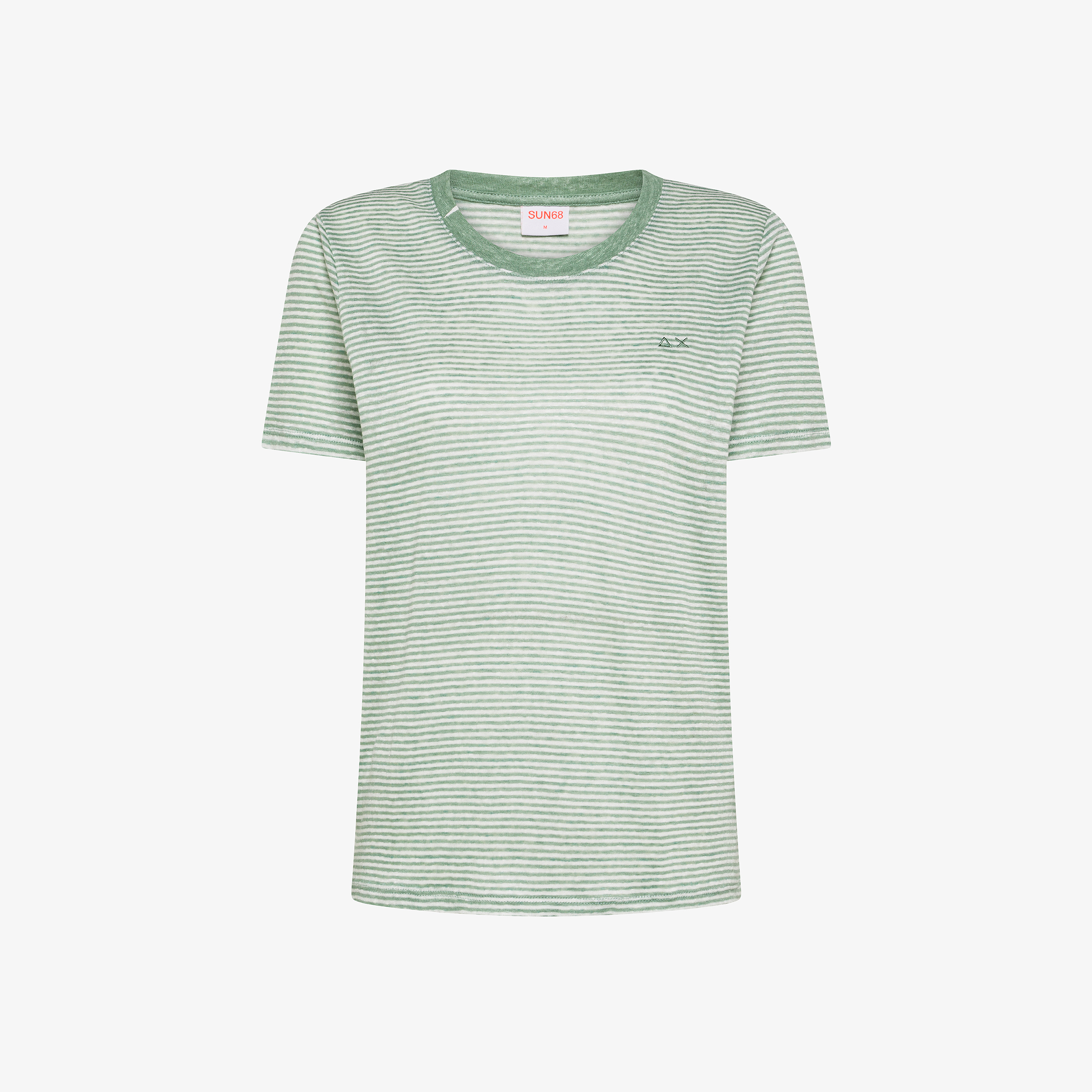 T-shirt jersey linen stripes s/s