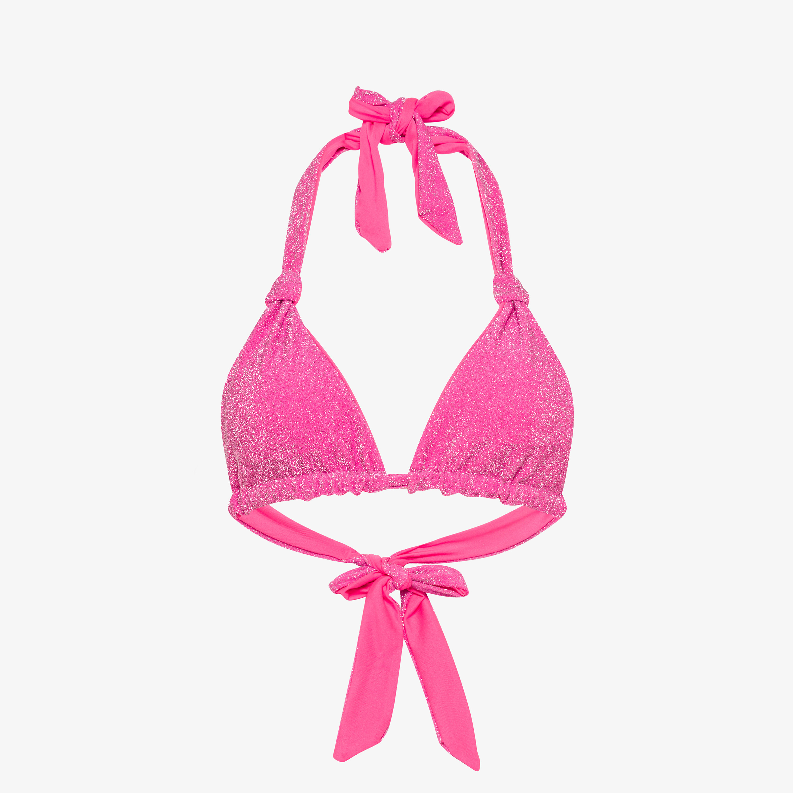 Fuchsia lurex bikini top
