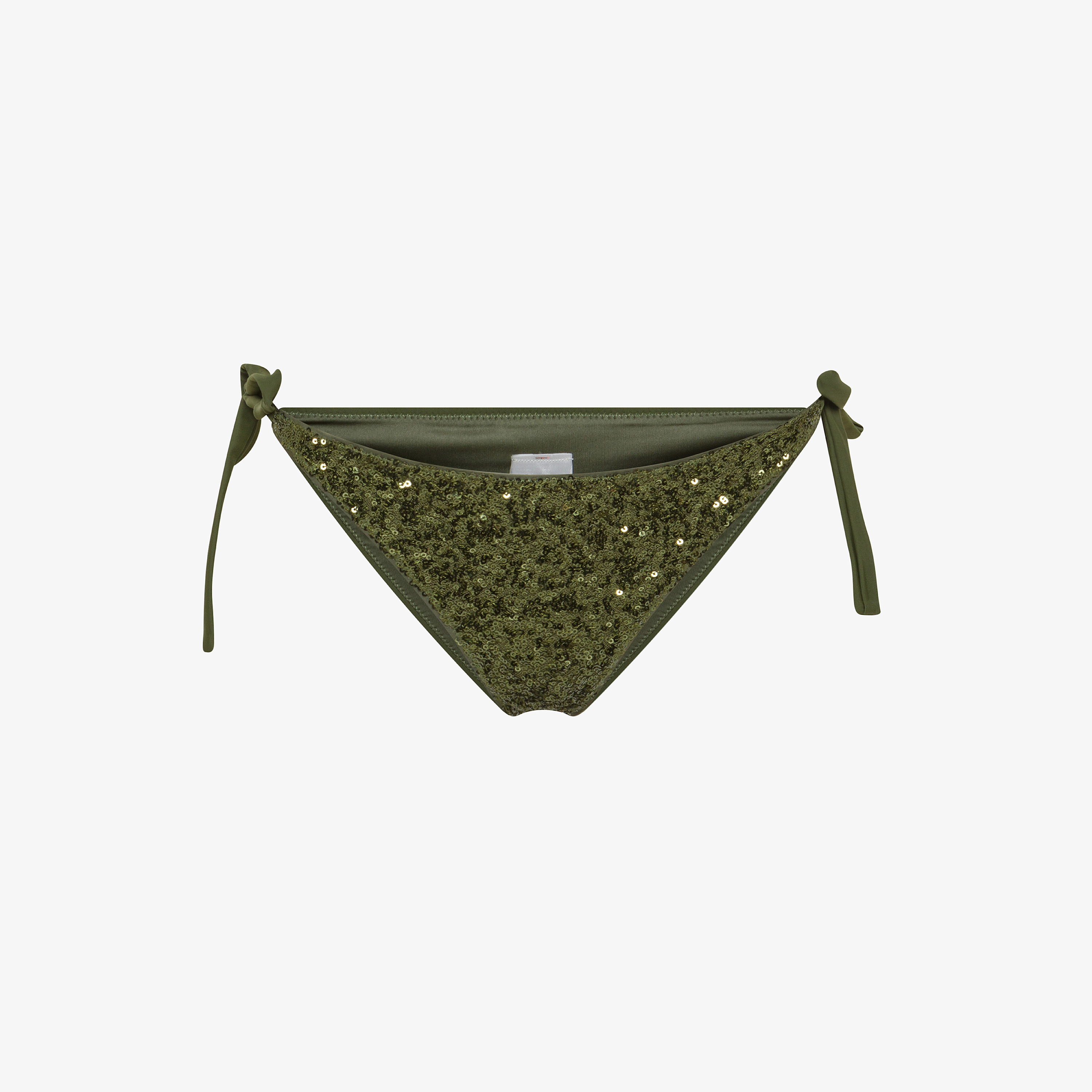 Slip mare con paillettes verde scuro Slip mare con paillettes verde scuro