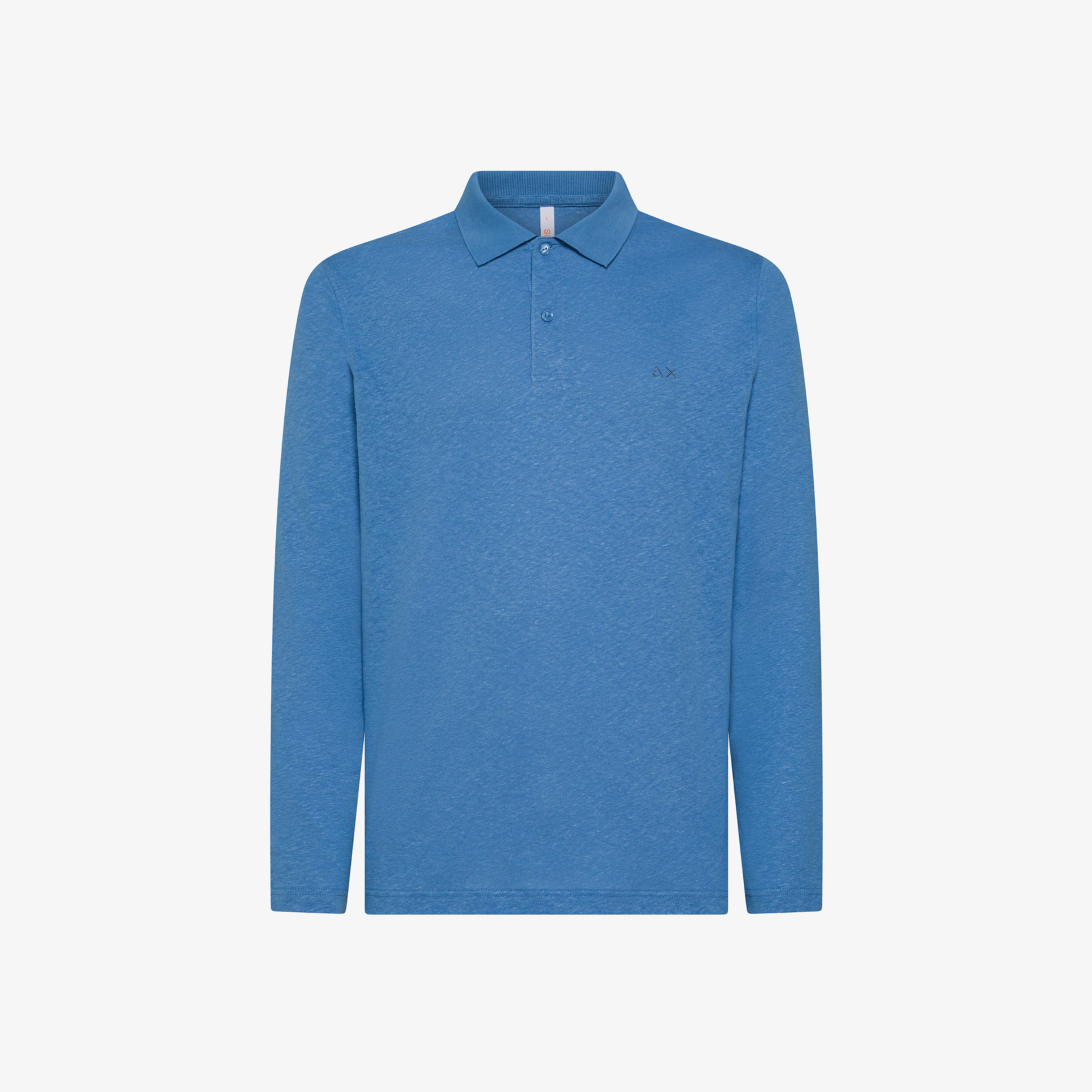 Polo in lino e cotone avio Polo in lino e cotone avio