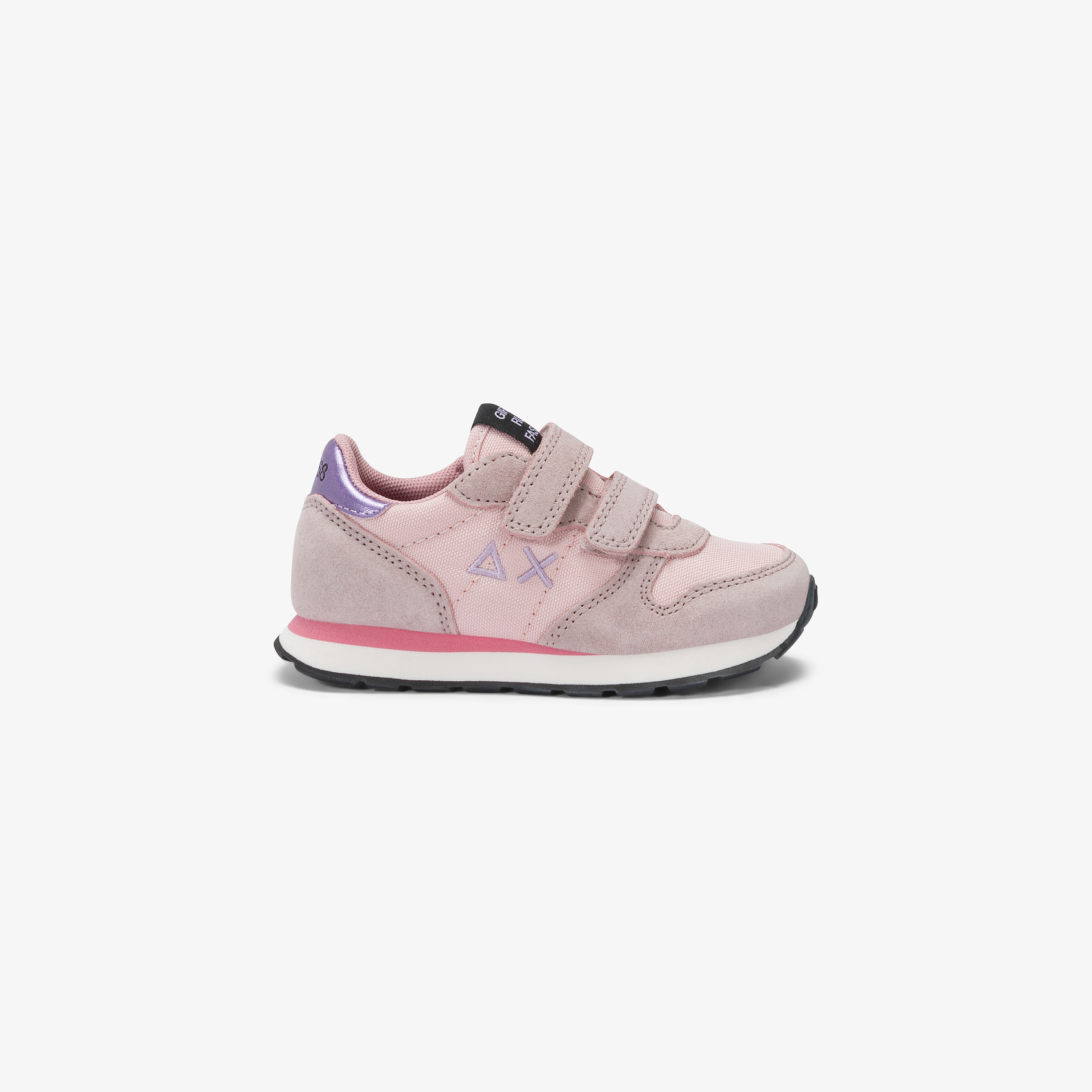 Sneaker Baby Girl's Ally Solid con cinturini rosa