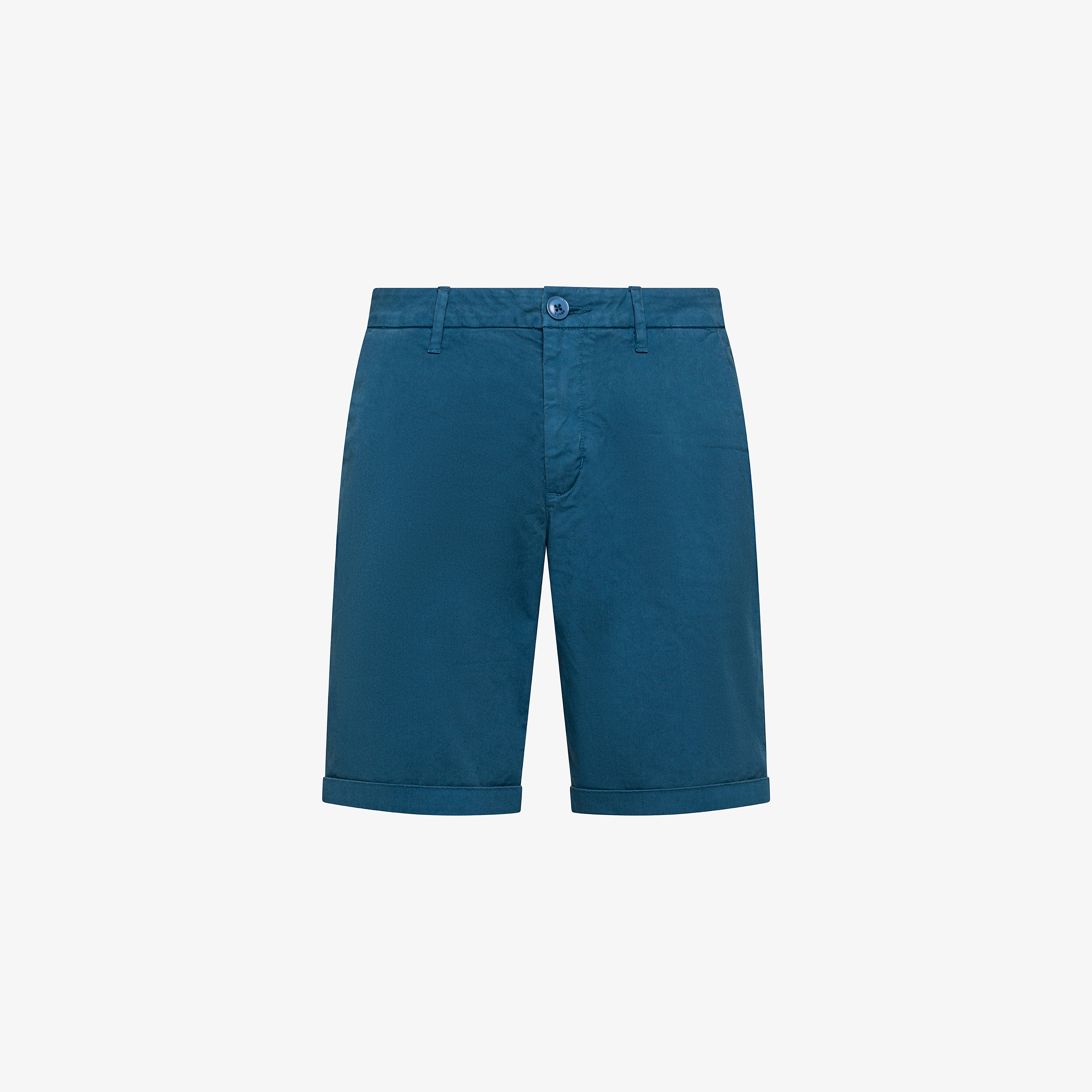 Dark avio cotton chino shorts