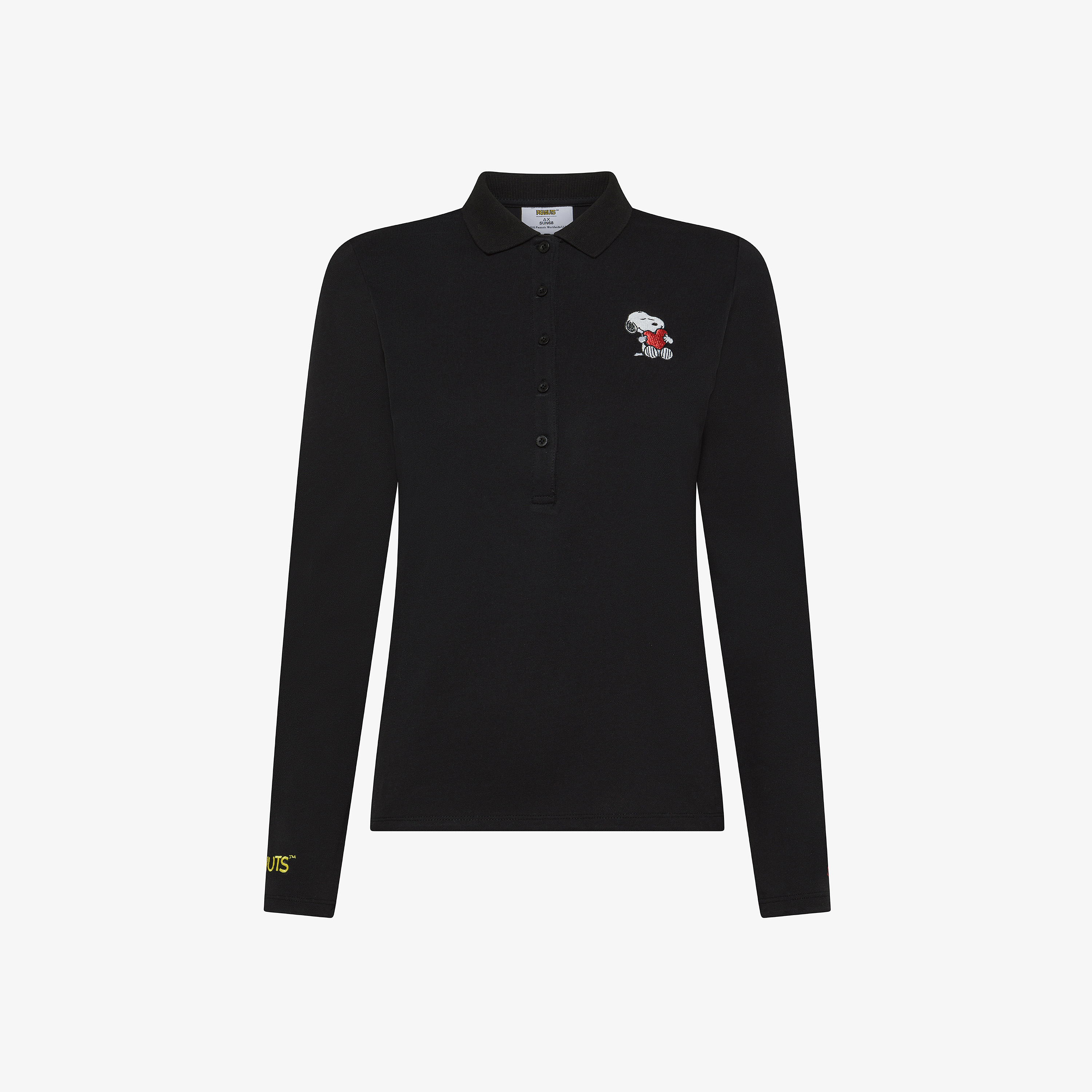Black Peanuts cotton piqué slim-fit polo shirt