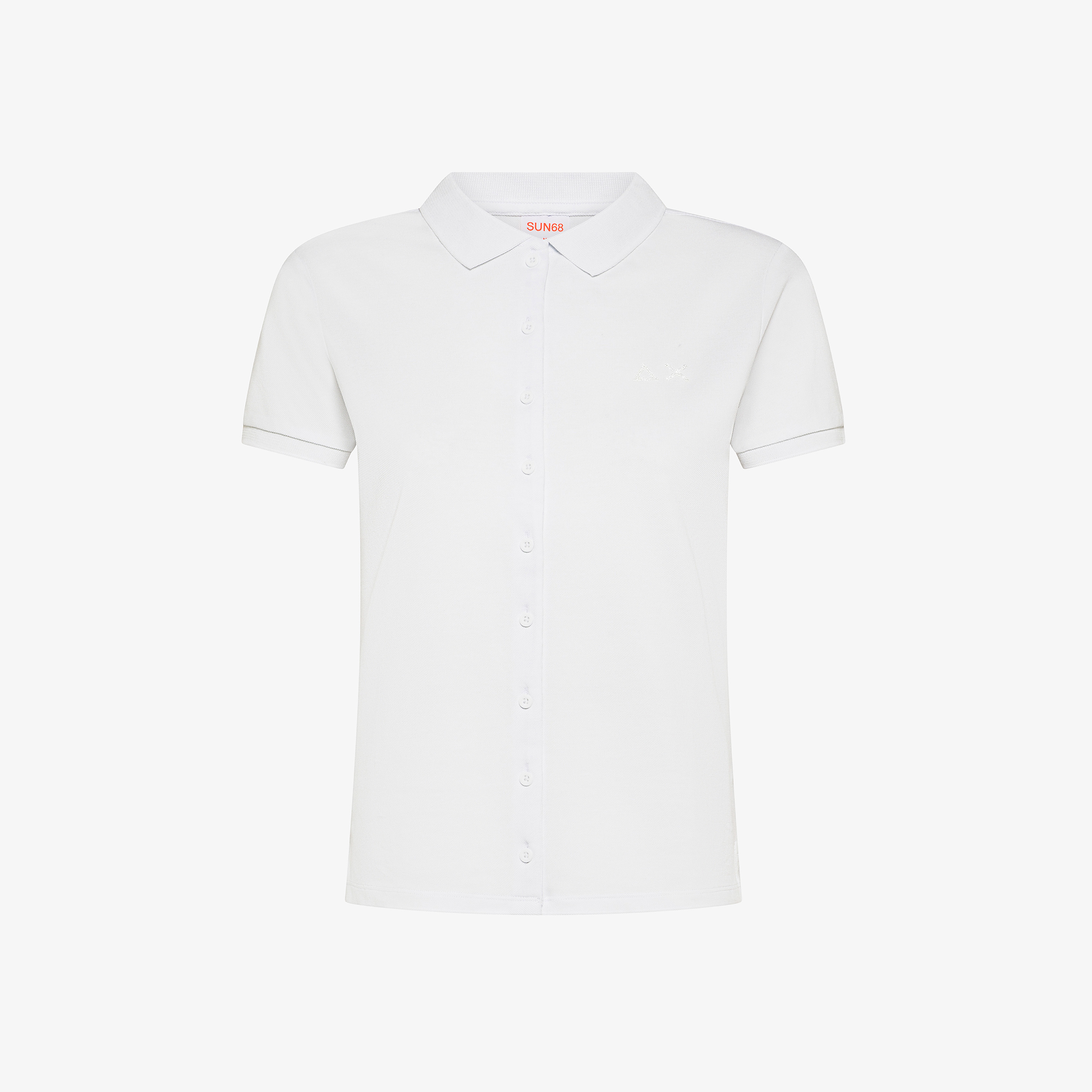 White cotton piqué shirt