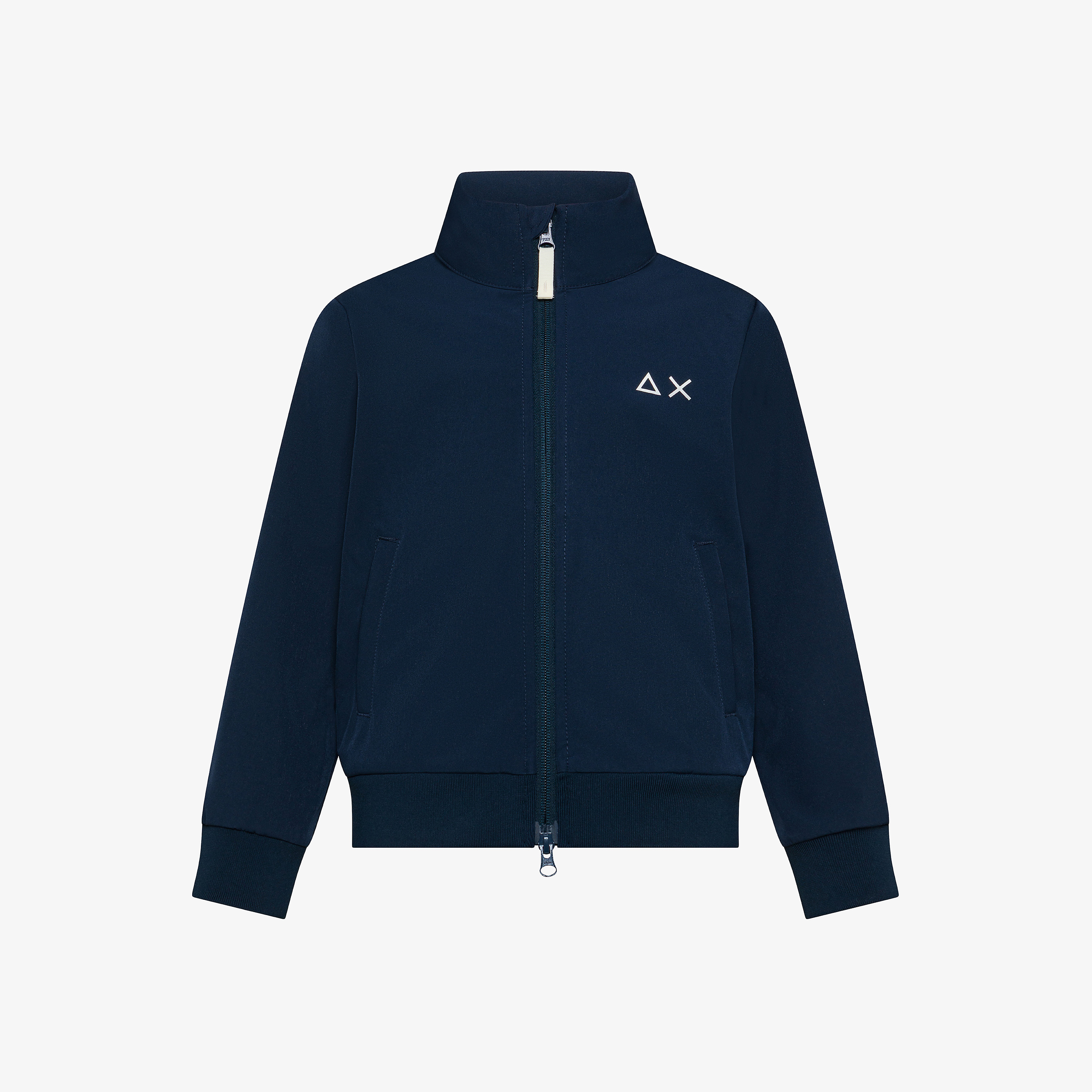 Boy's high collar rain jacket