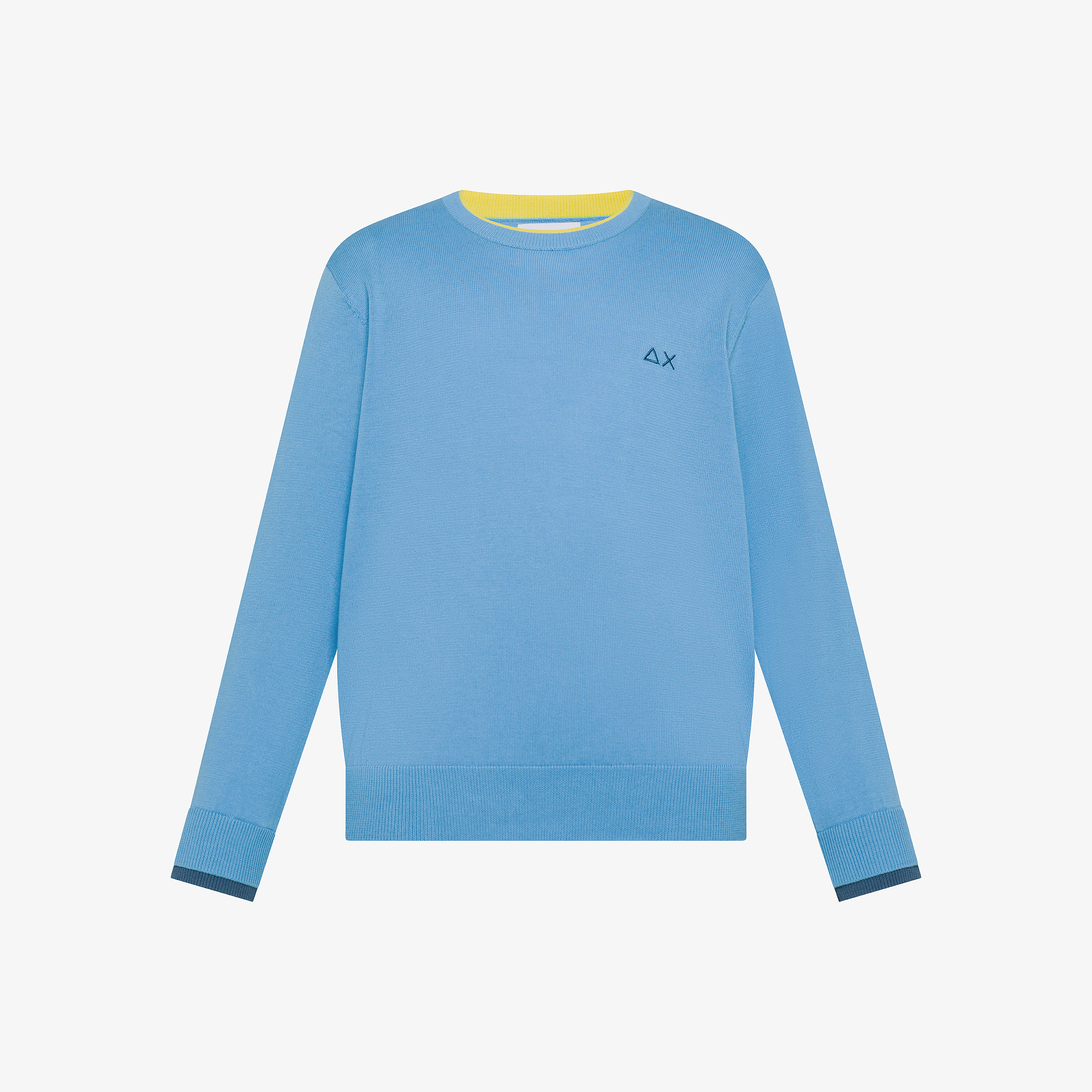 Boy's sweater neck double rib l/s