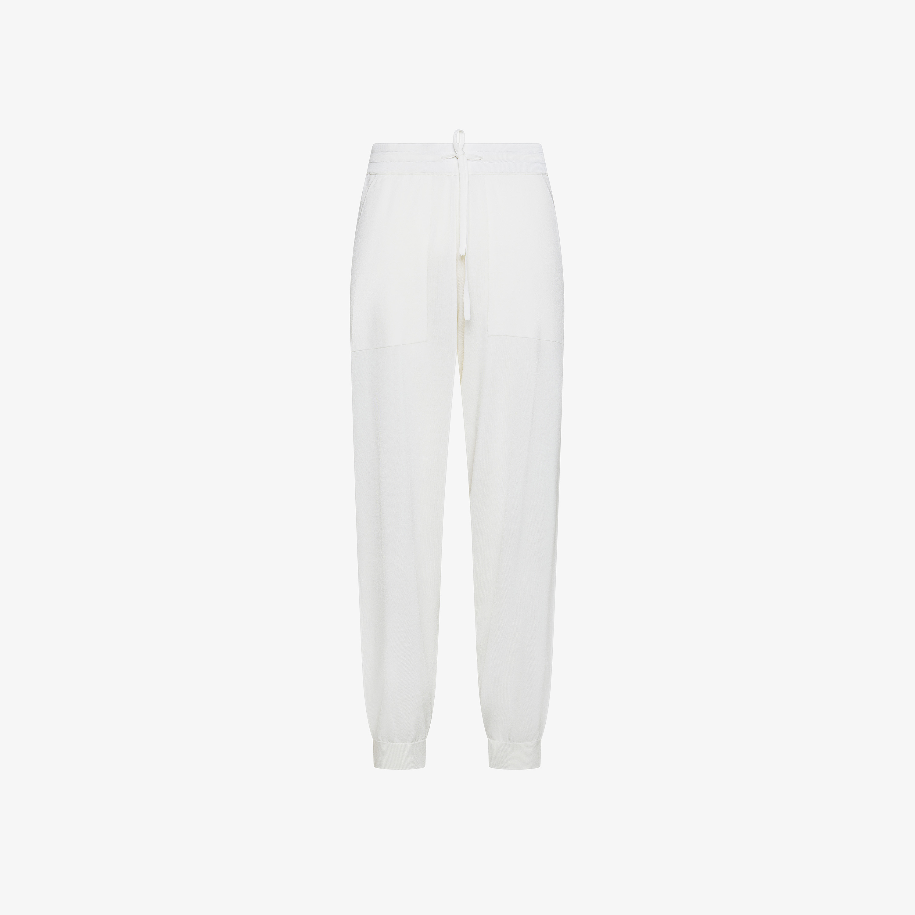 Off white knitted trousers