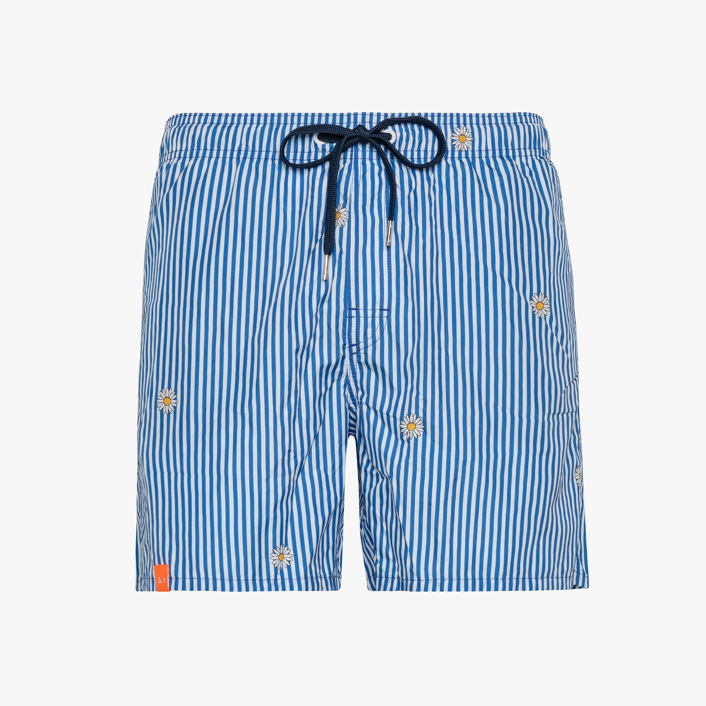Boxer mare a righe bianche e blu navy