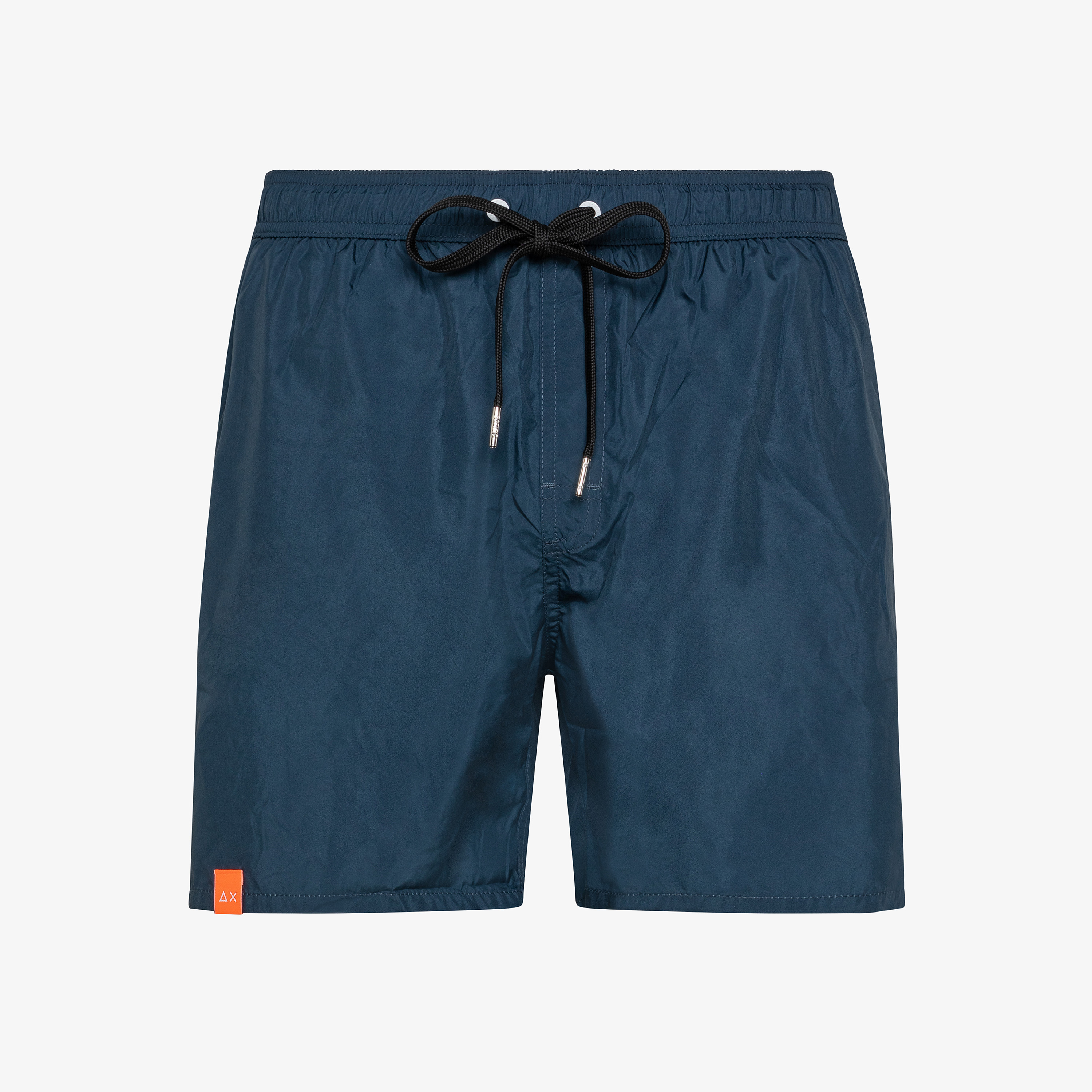Navy blue nylon swim shorts