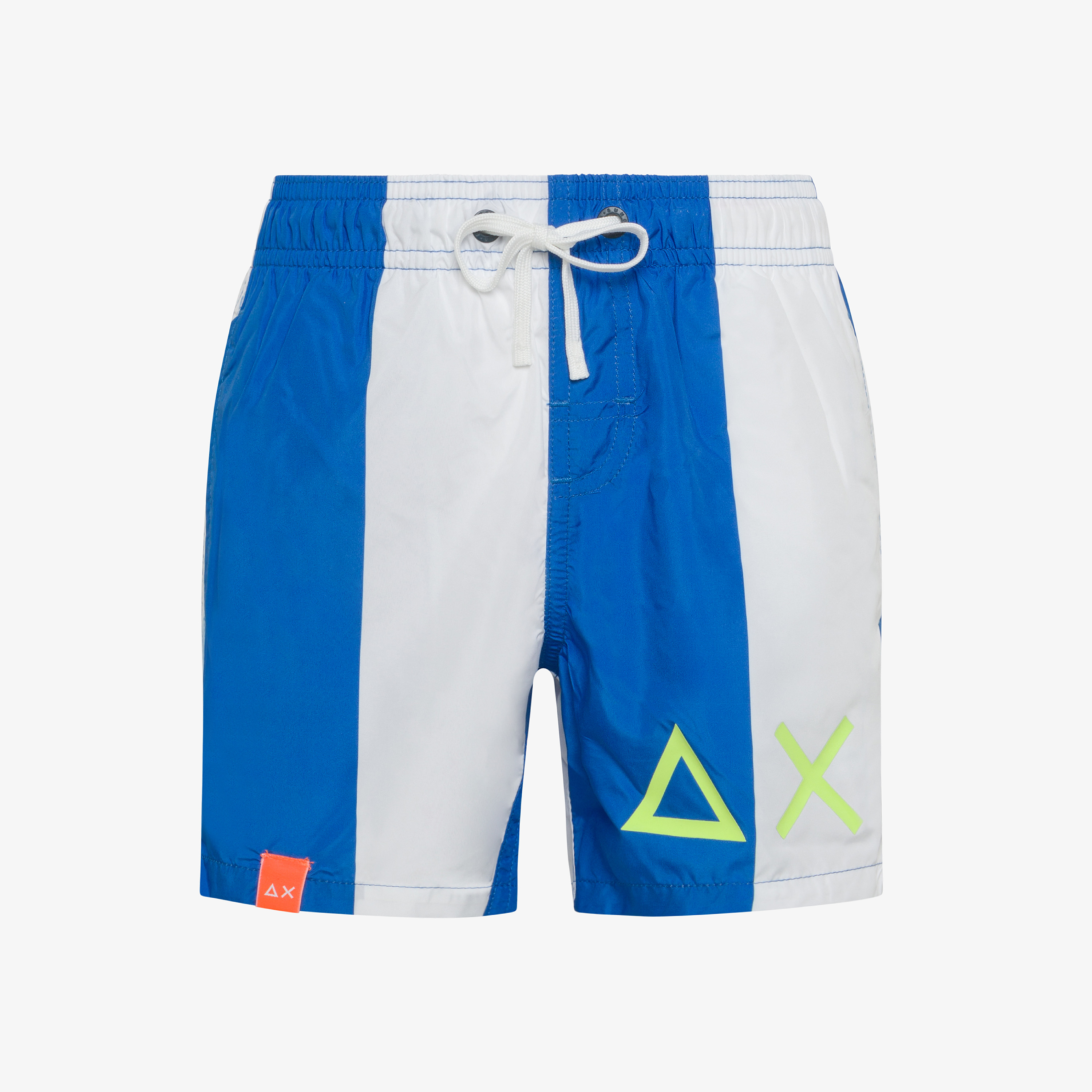Boxer mare a righe blu royal e bianco