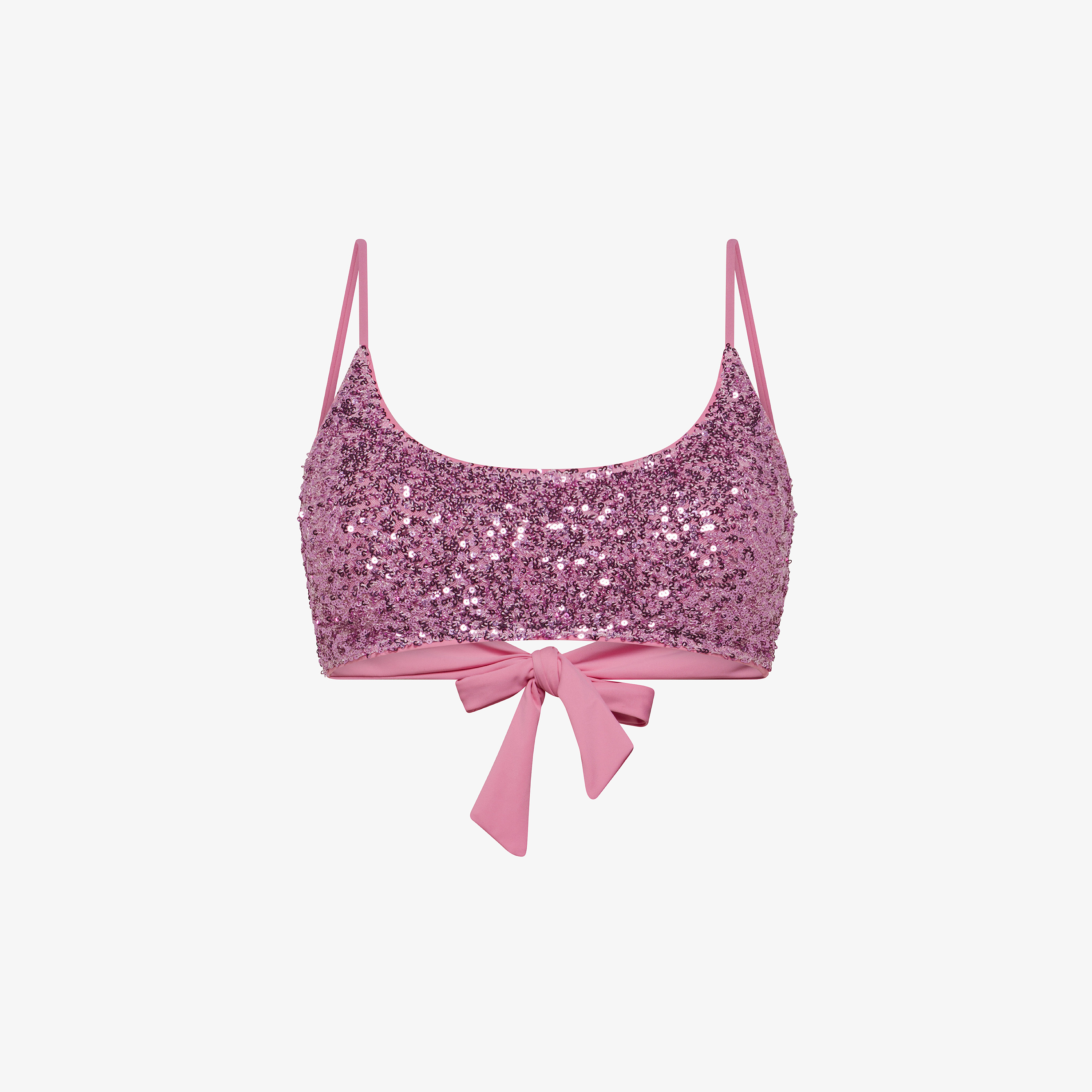 Fuchsia sequin bikini top