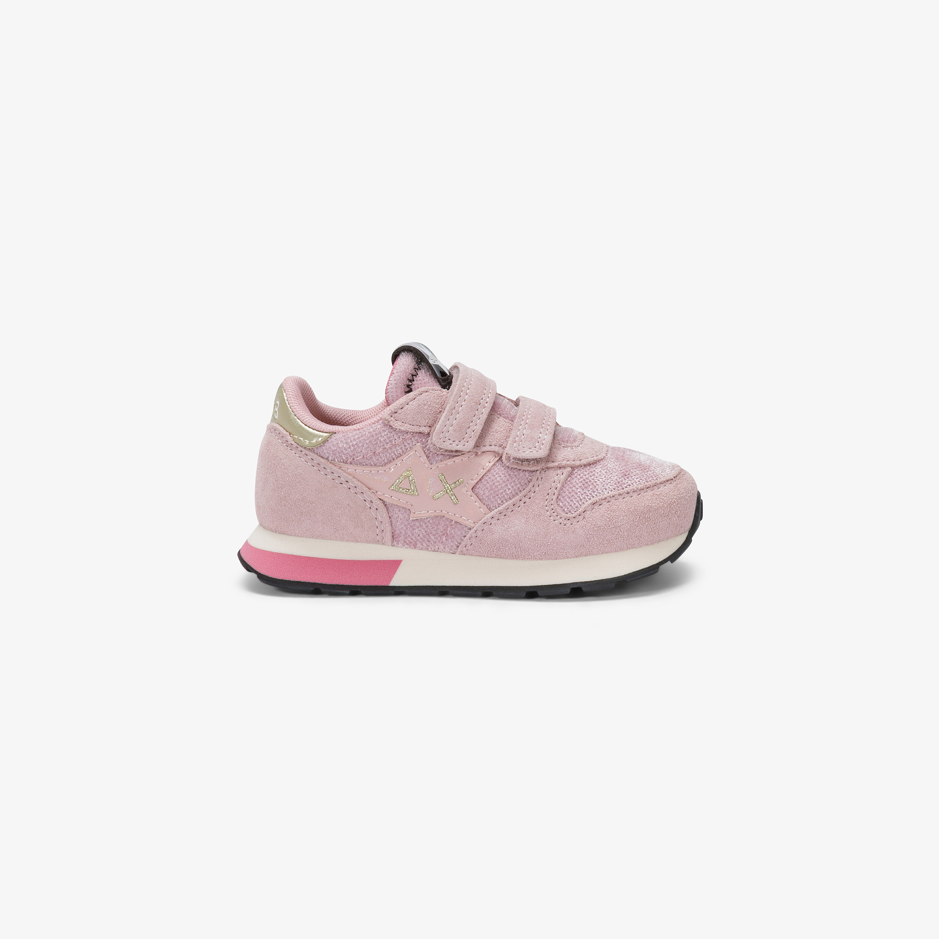 Sneaker Baby Girl's Stargirl Velvet con cinturini rosa