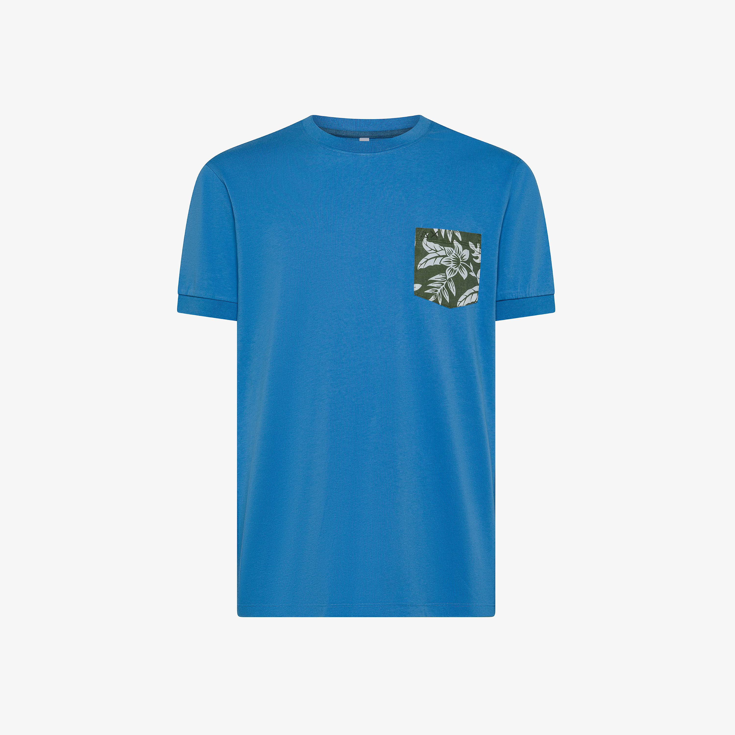 Avio cotton jersey T-shirt with printed pocket