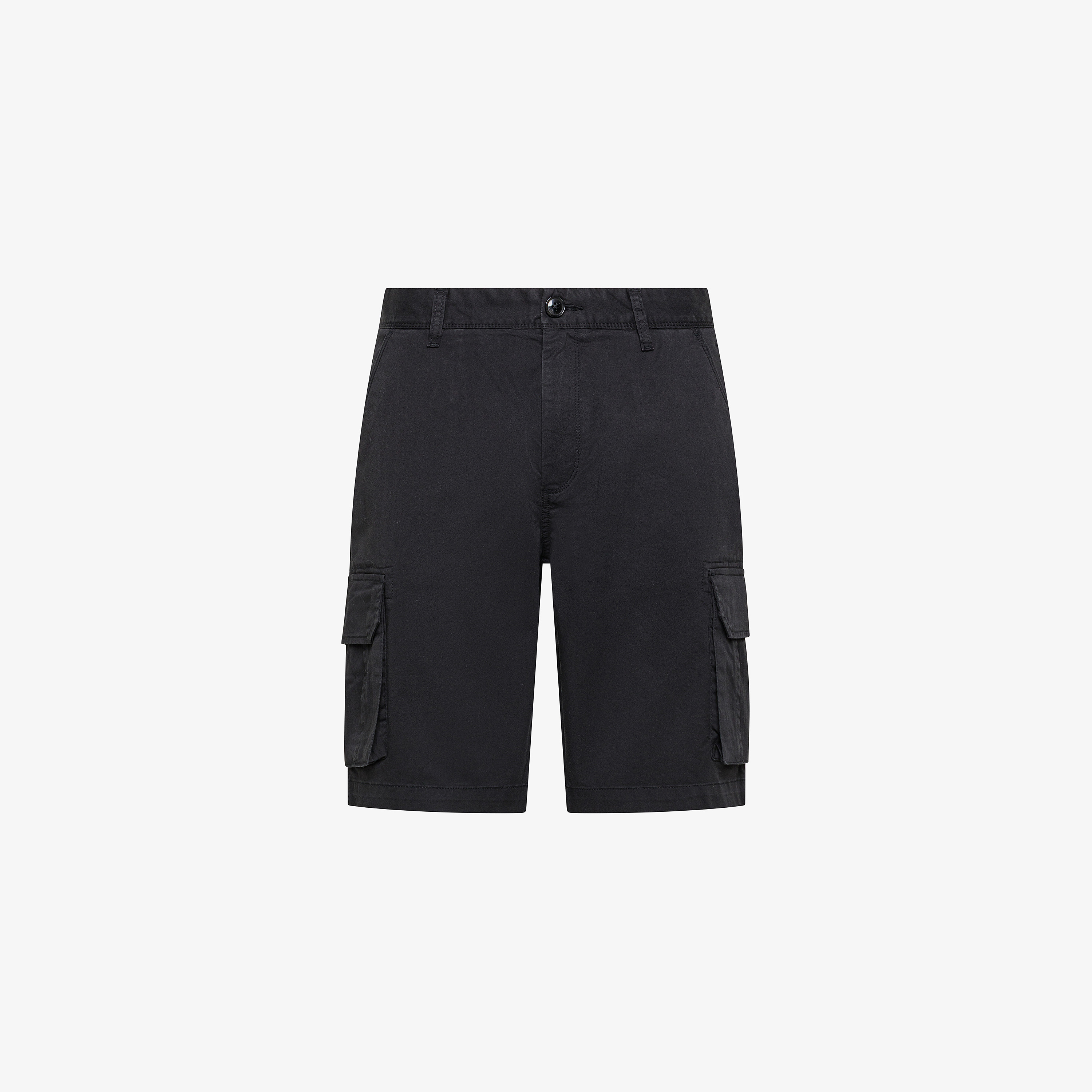 Bermuda cargo in cotone nero