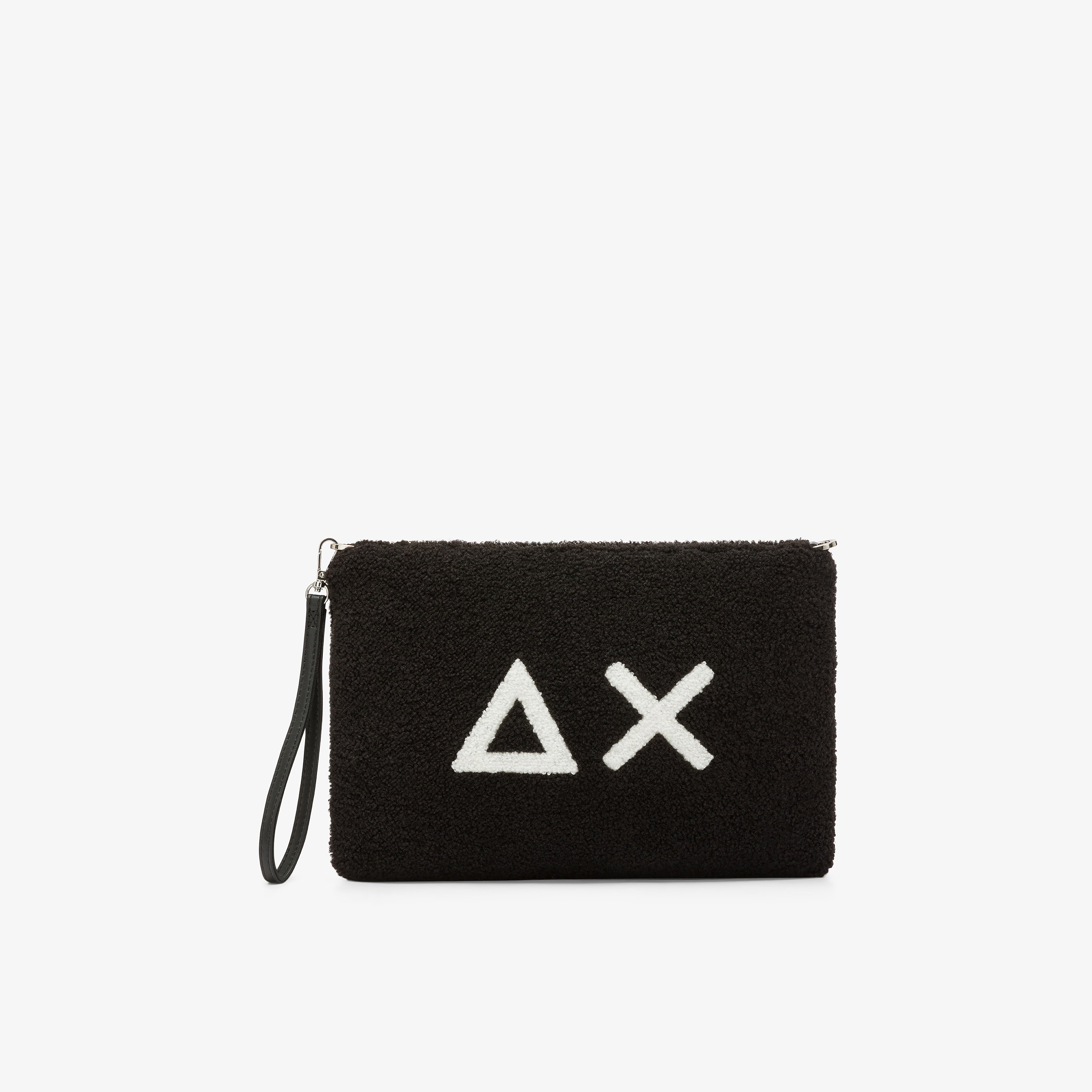 Pochette in teddy nero