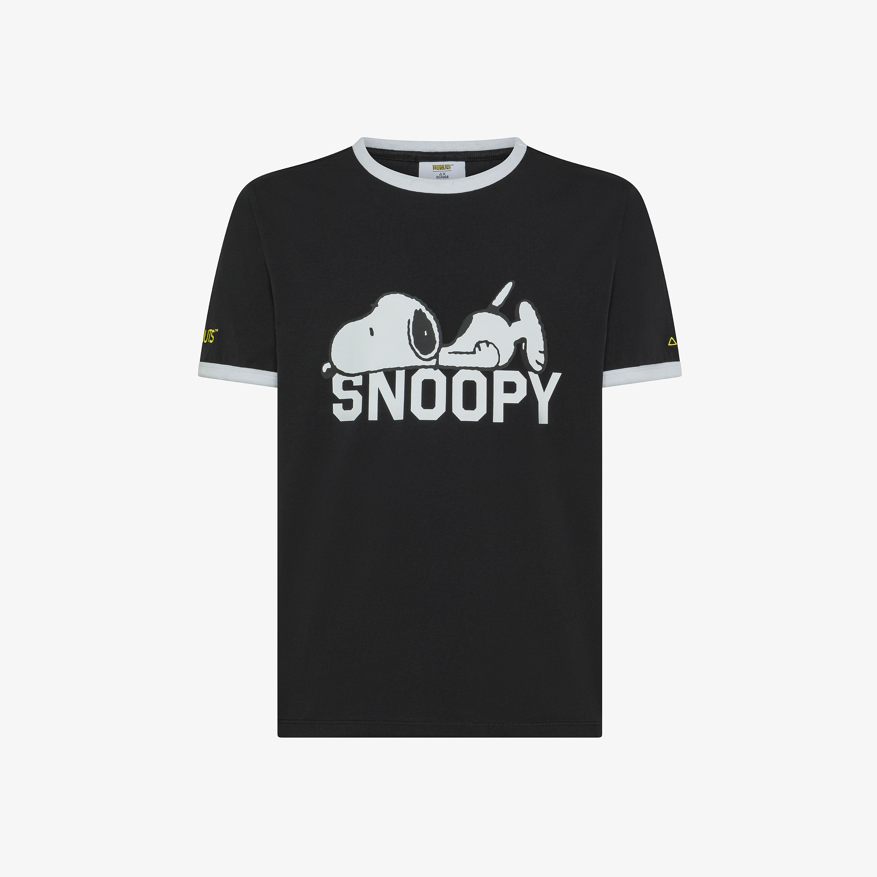 T-shirt girocollo Peanuts in jersey nero T-shirt girocollo Peanuts in jersey nero