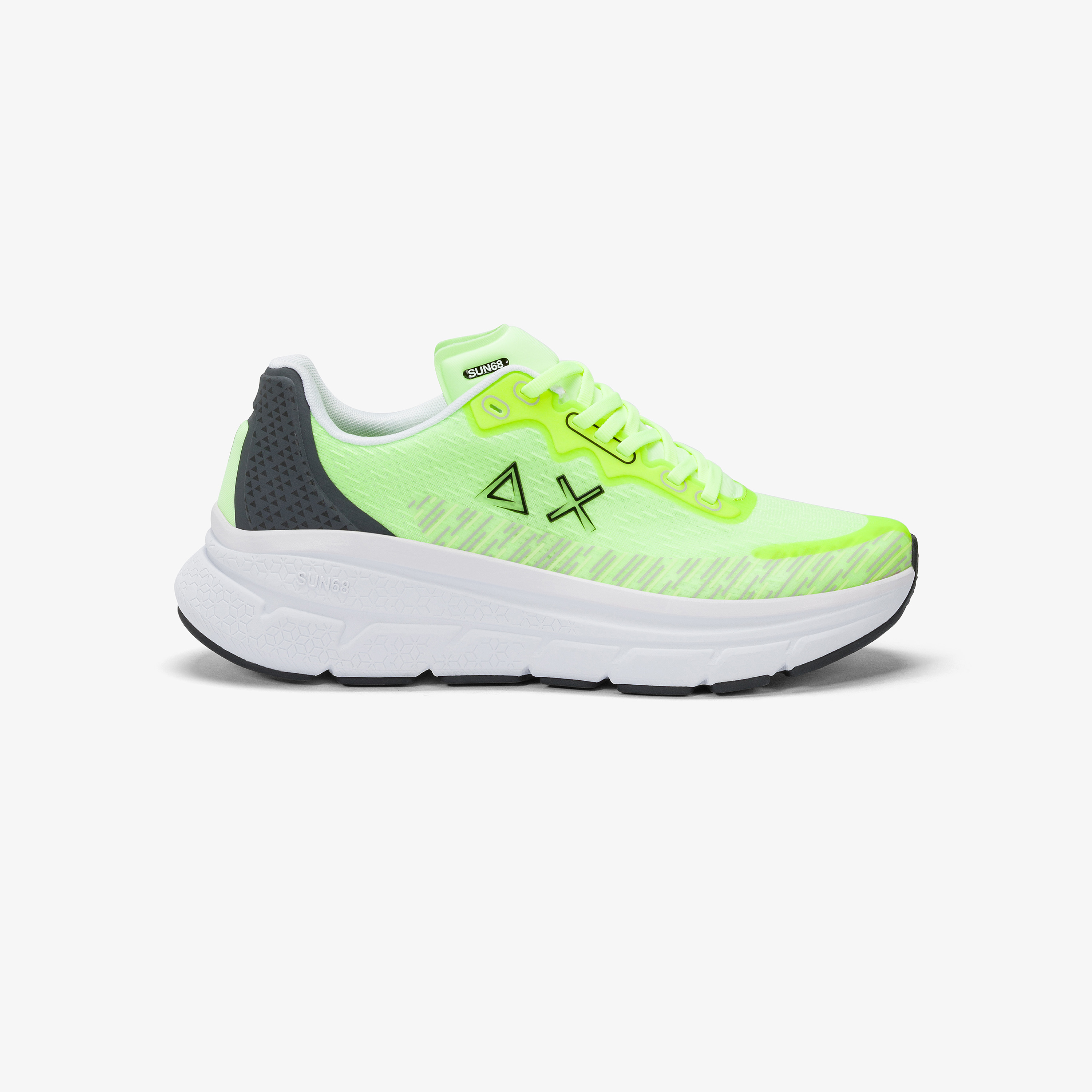 Sneaker Jupiter Air in mesh gialla fluo
