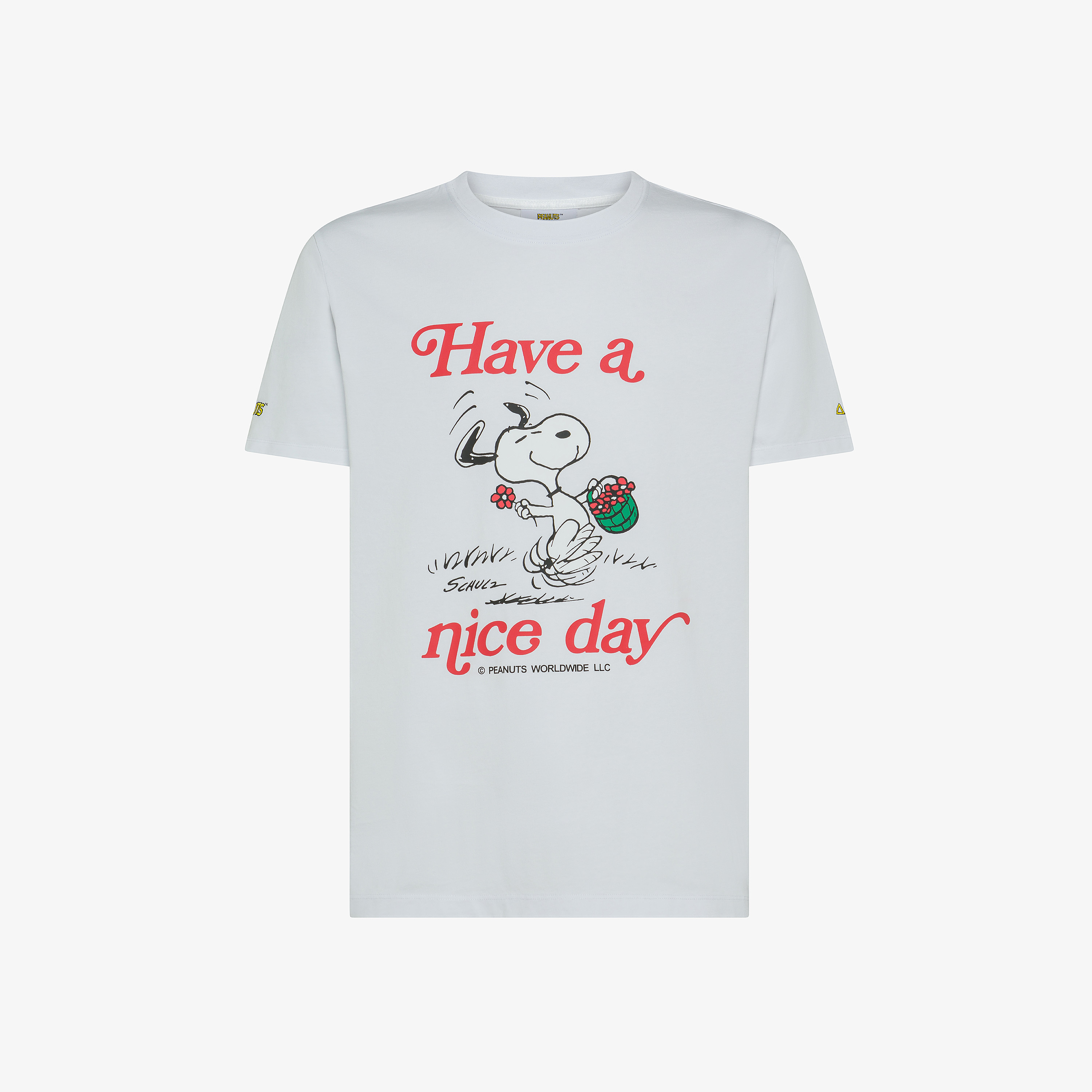 White Peanuts cotton jersey t-shirt with print