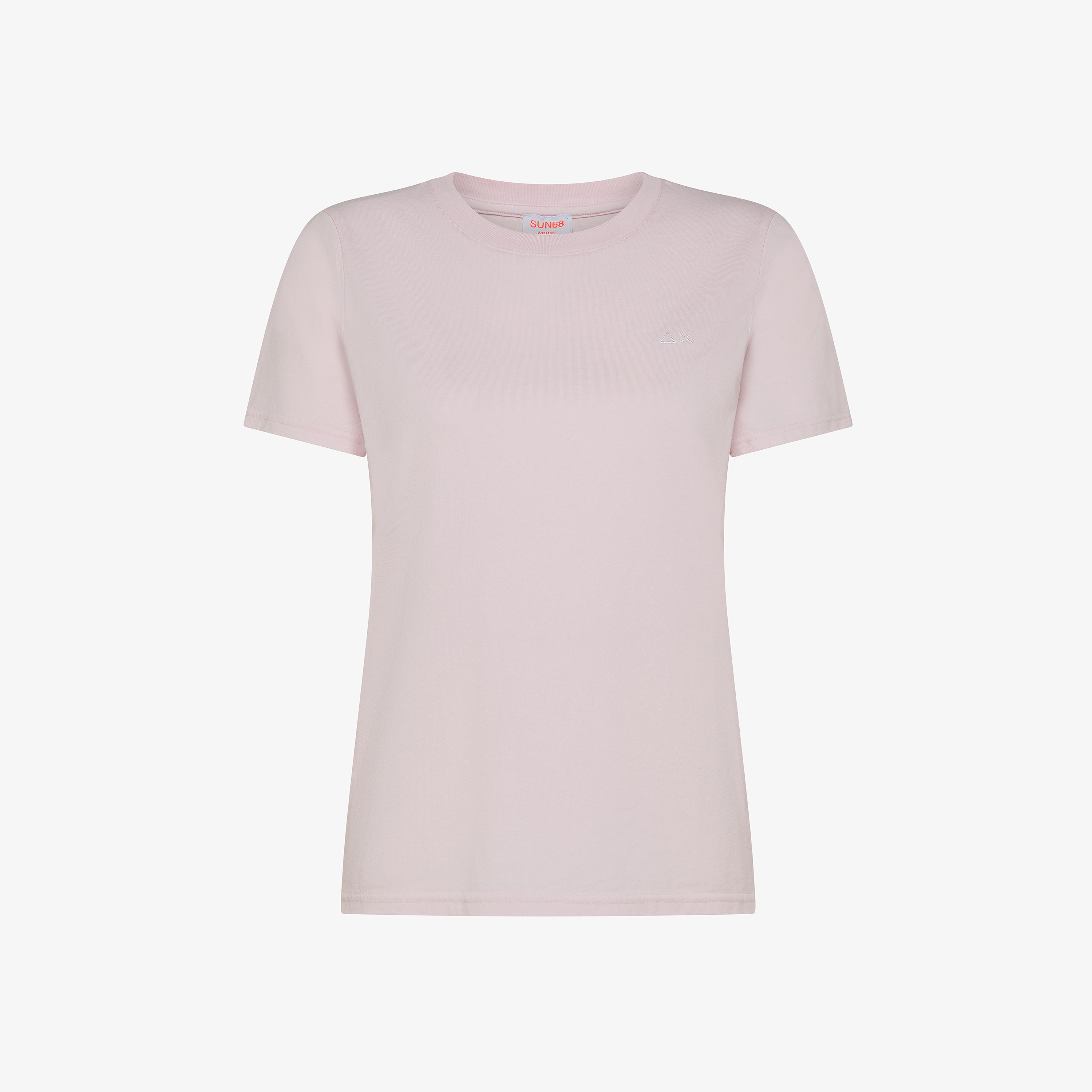Pink cotton jersey T-shirt
