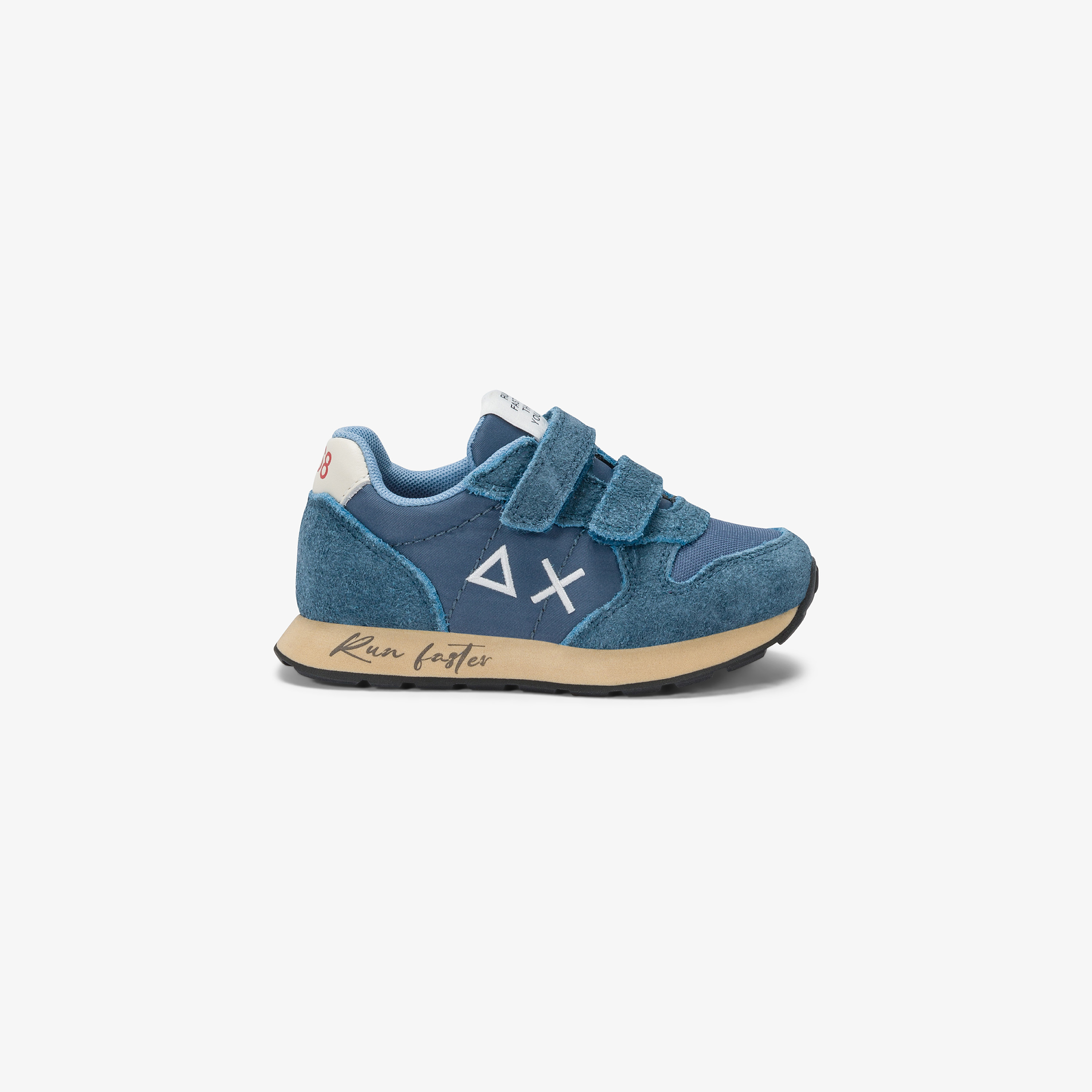 Sneaker Baby Boy's Tom Vintage in suede e nylon avio scuro