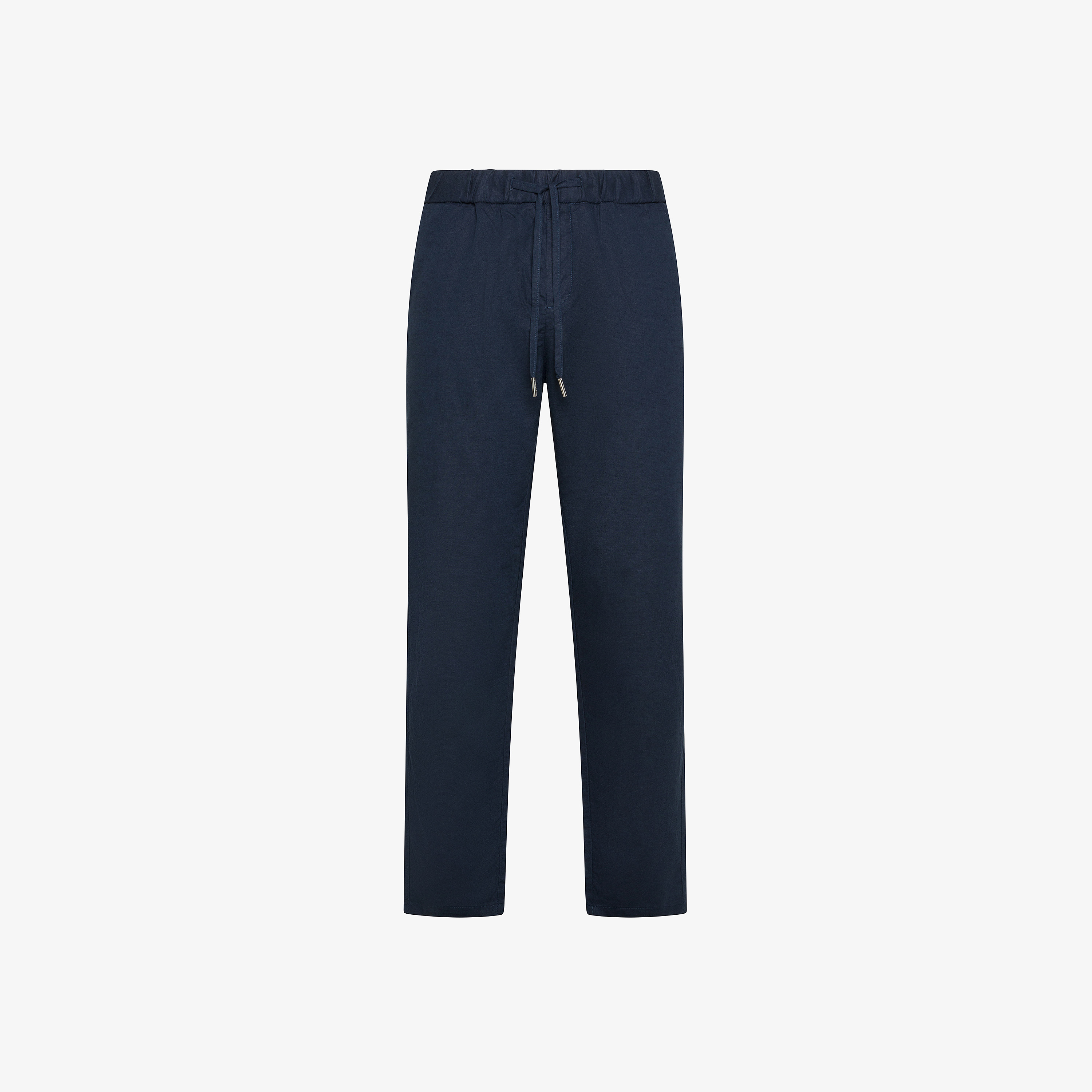 Navy blue linen and cotton trousers