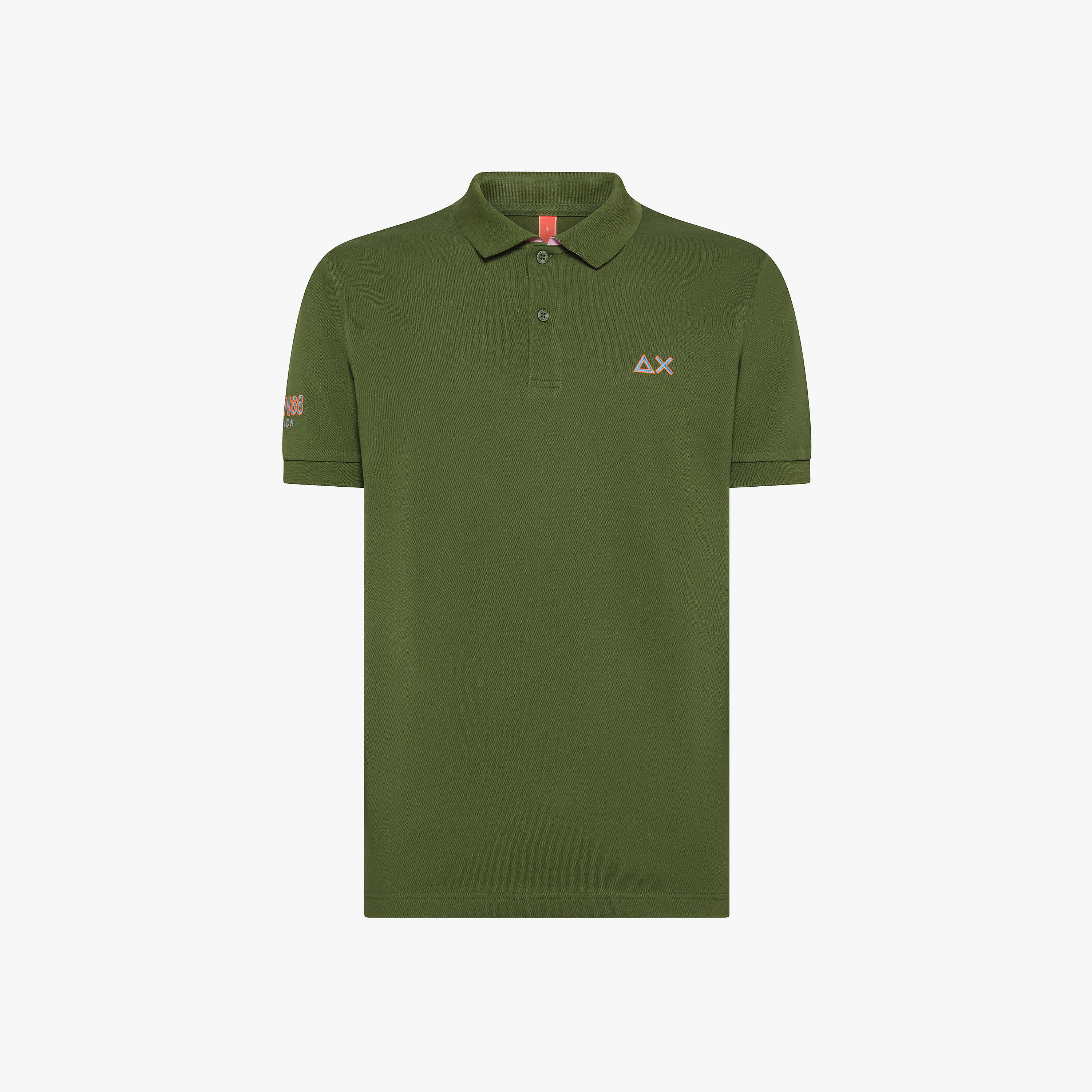 Tシャツ・カットソー SUN68 Men T-shirt Green A35117 37 T35127_37.jpg