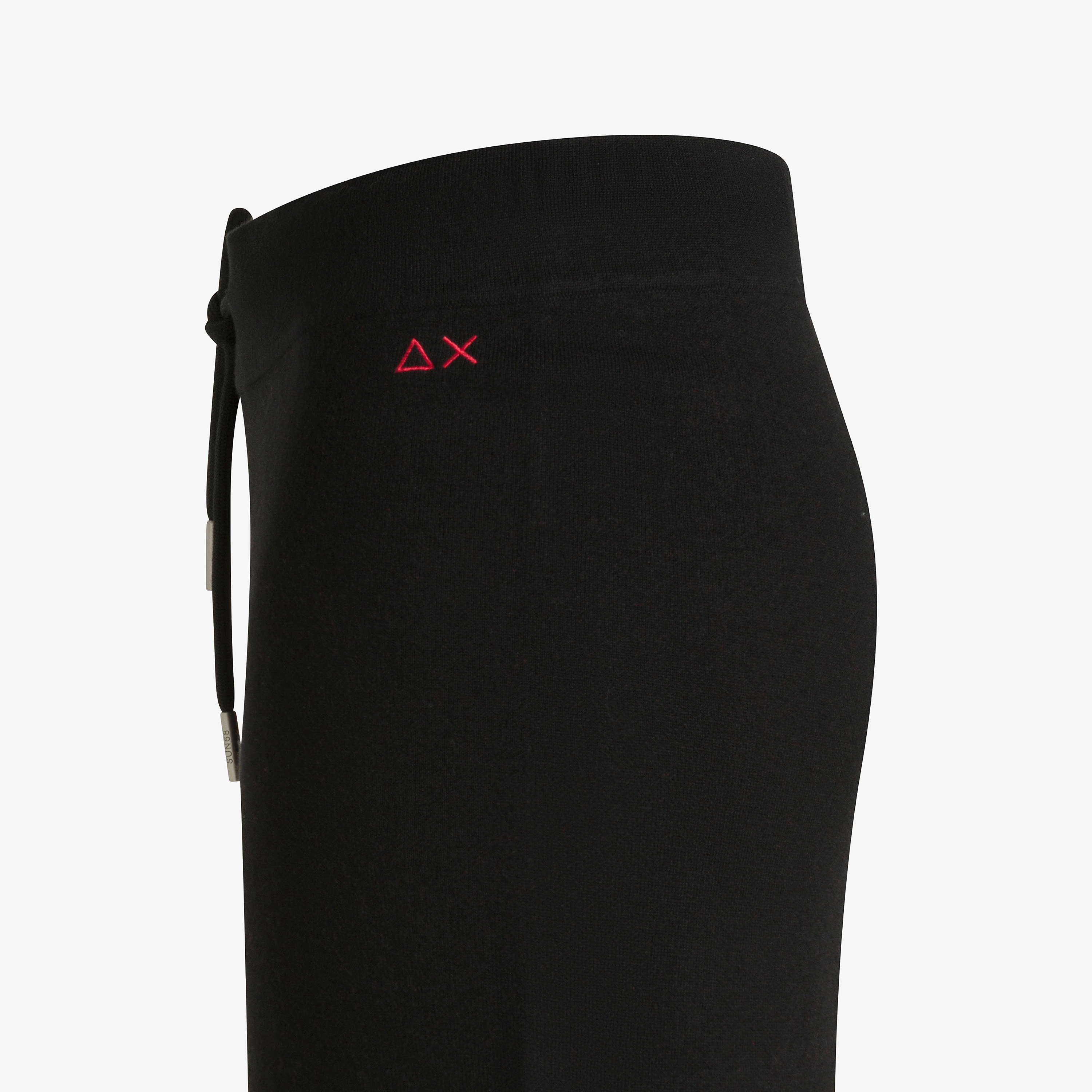 Wool And Cotton Knit Pants Black - Woman | Wool SUN68
