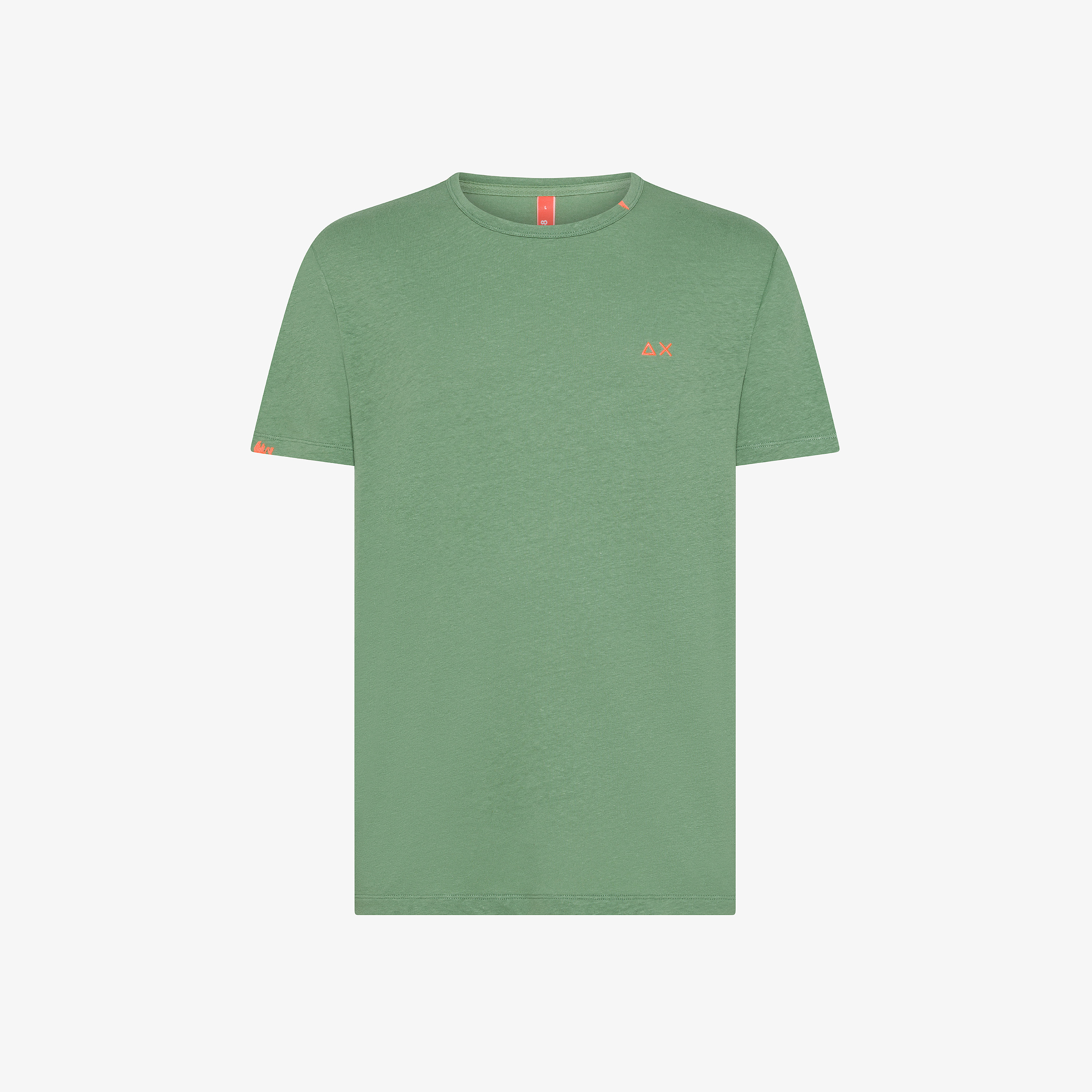 Tシャツ・カットソー FEDELI Sage Green Cotton Sweater SALE】FEDELI（フェデリ）ガーメントダイオーガニックギザ