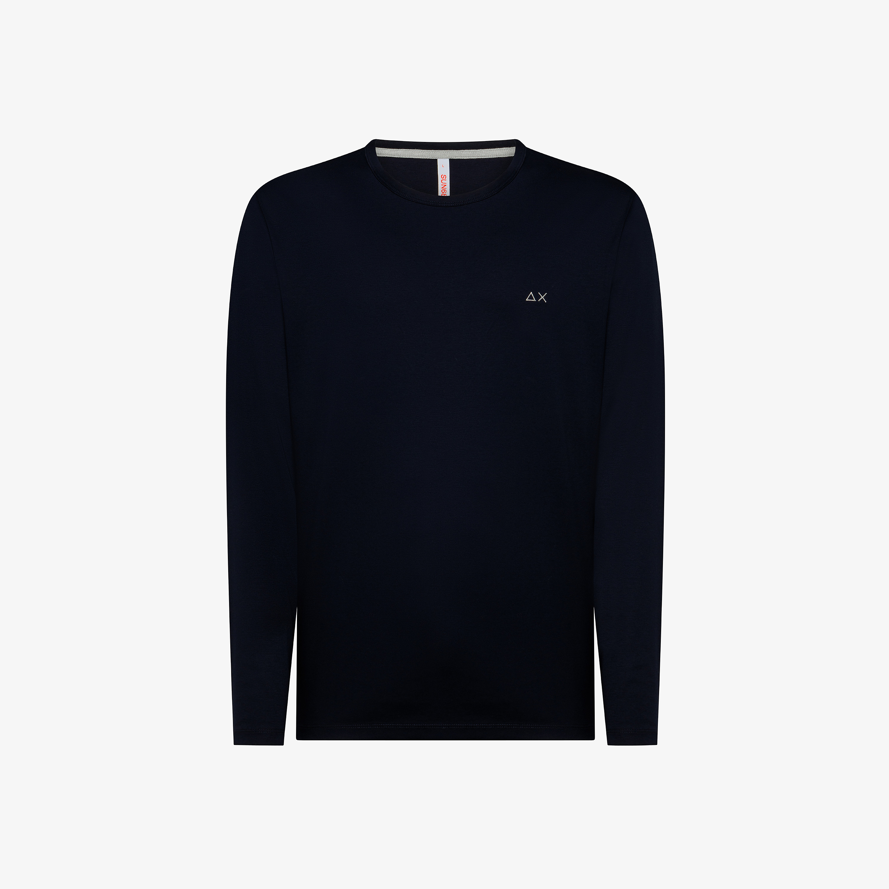 Tシャツ・カットソー SUN68 Men T-shirt Navy A35104 07 Navy Blue Knitted Cotton T-shirt - Man | Knitwear SUN68