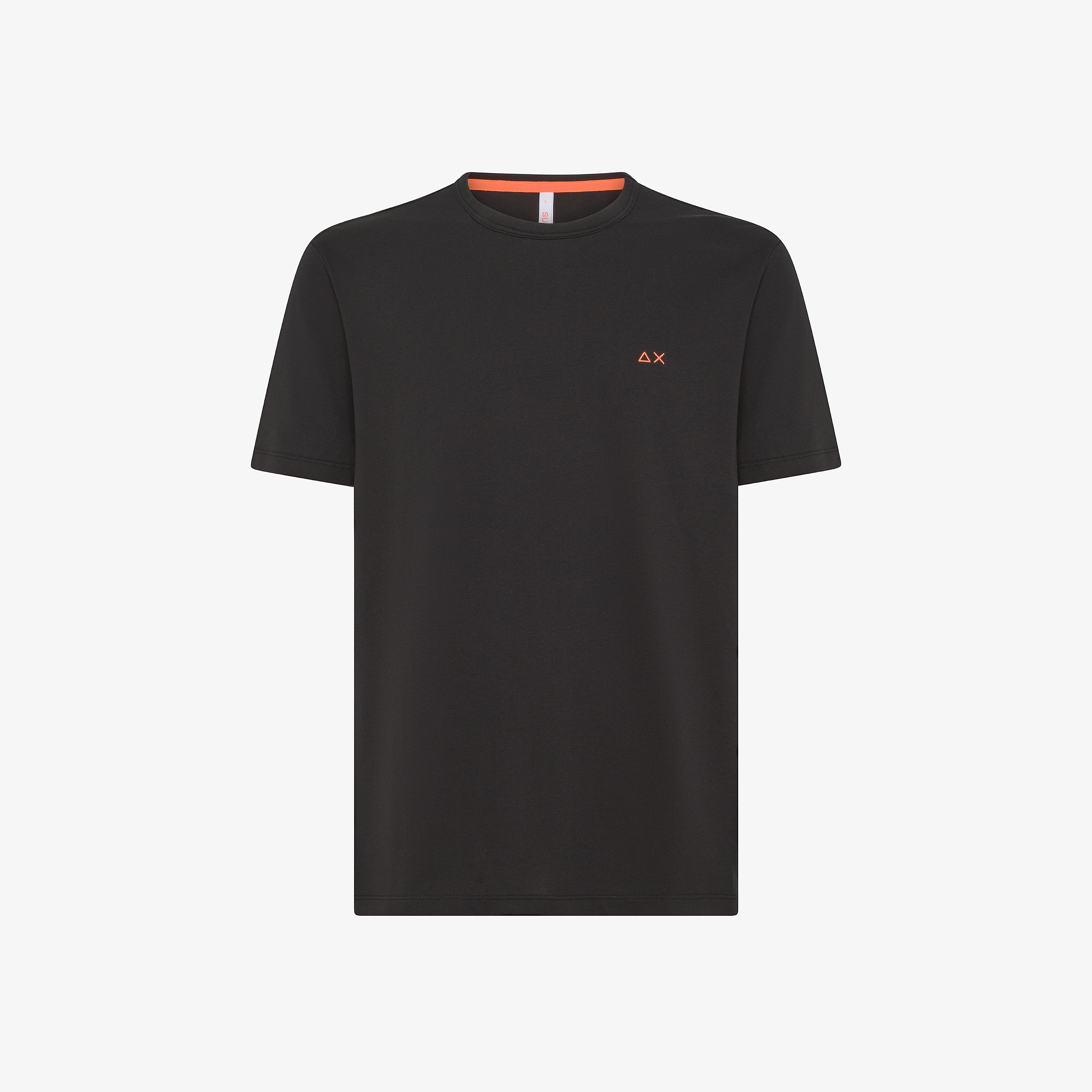 Cotton Piqué T-shirt Black - Man | Solid SUN68 Cotton Piqué T-shirt Black - Man | Solid SUN68