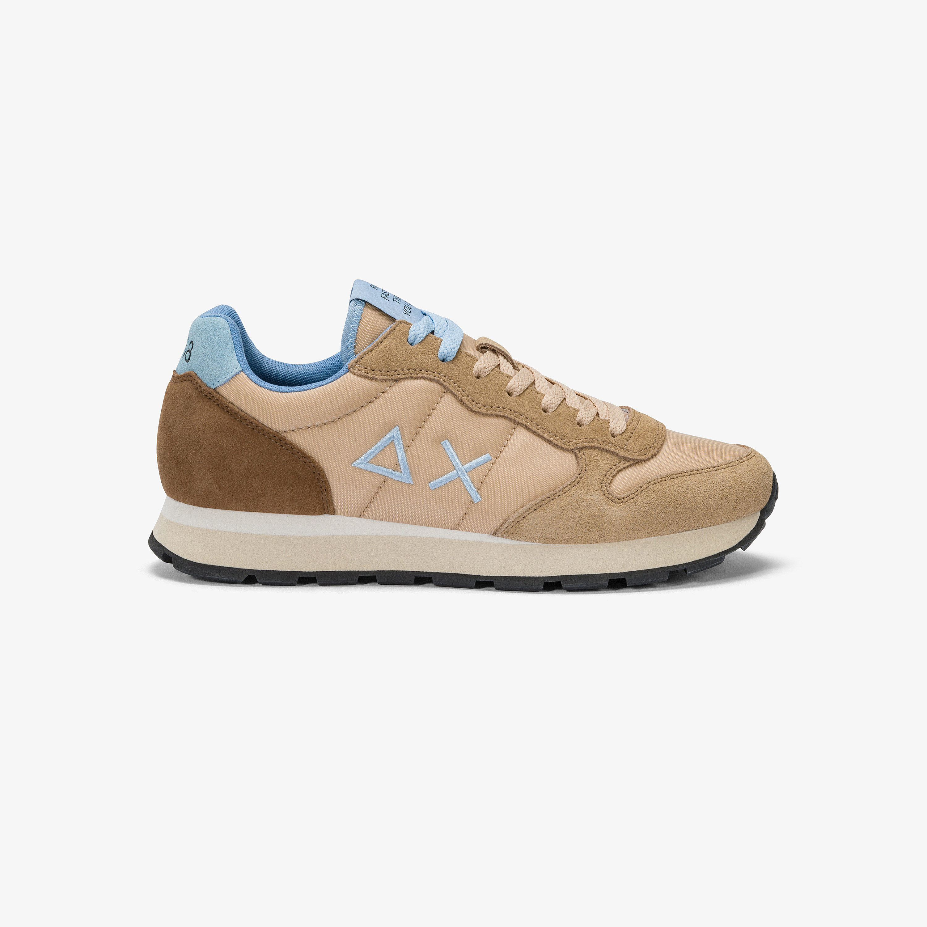 スニーカー SUN68 Men Sneakers Beige BZ35108 16 Tom Multicolor Beige Nylon And Suede Sneaker - Man | Tom SUN68