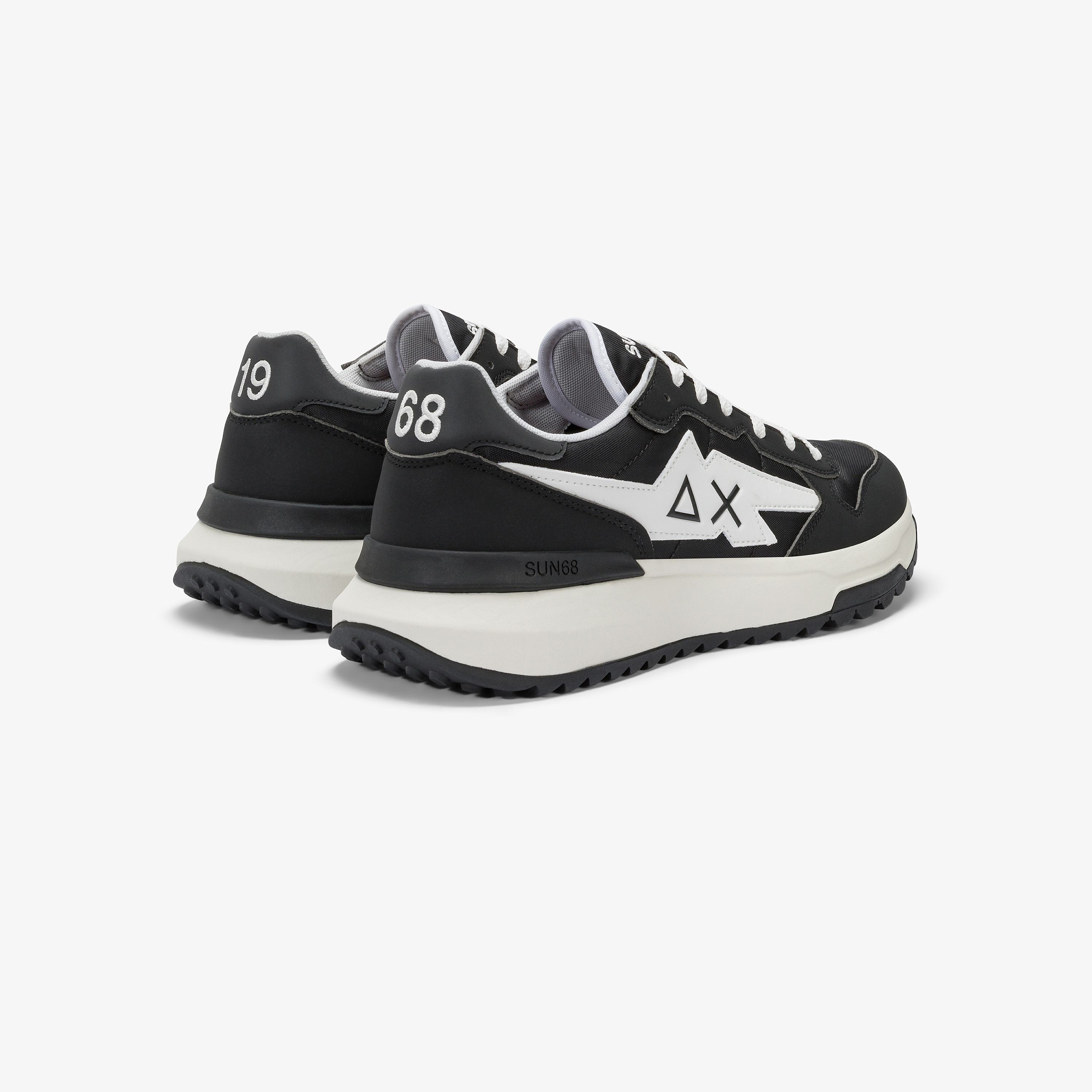 スニーカー SUN68 Men Sneakers Black 1 Z35113 07 Niki Black Nylon And Pu Sneaker - Man | Niki SUN68