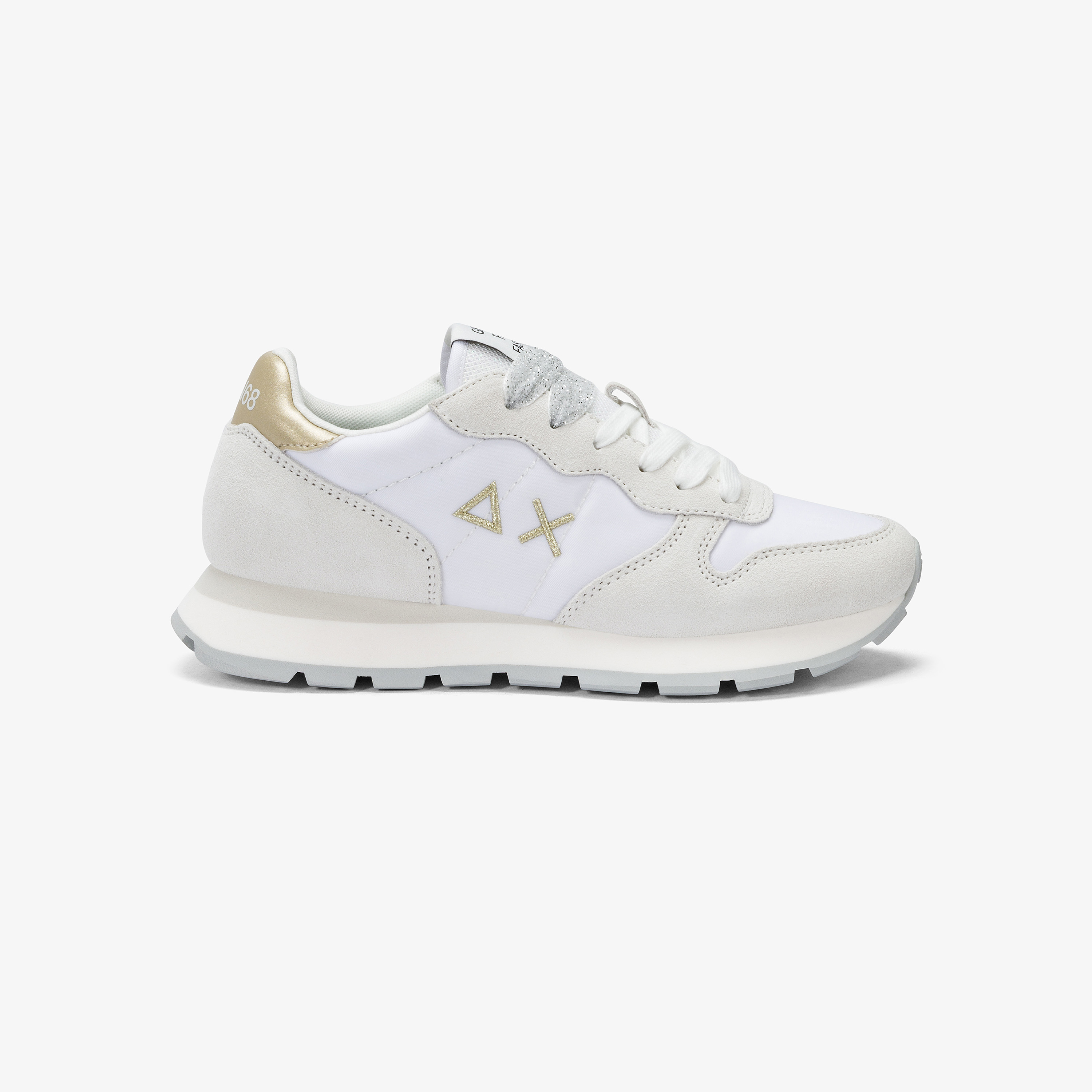 スニーカー SUN68 Woman Sneakers White BZ35201 0162 Big Ally Off White Suede And Nylon Sneaker - Woman | Ally SUN68