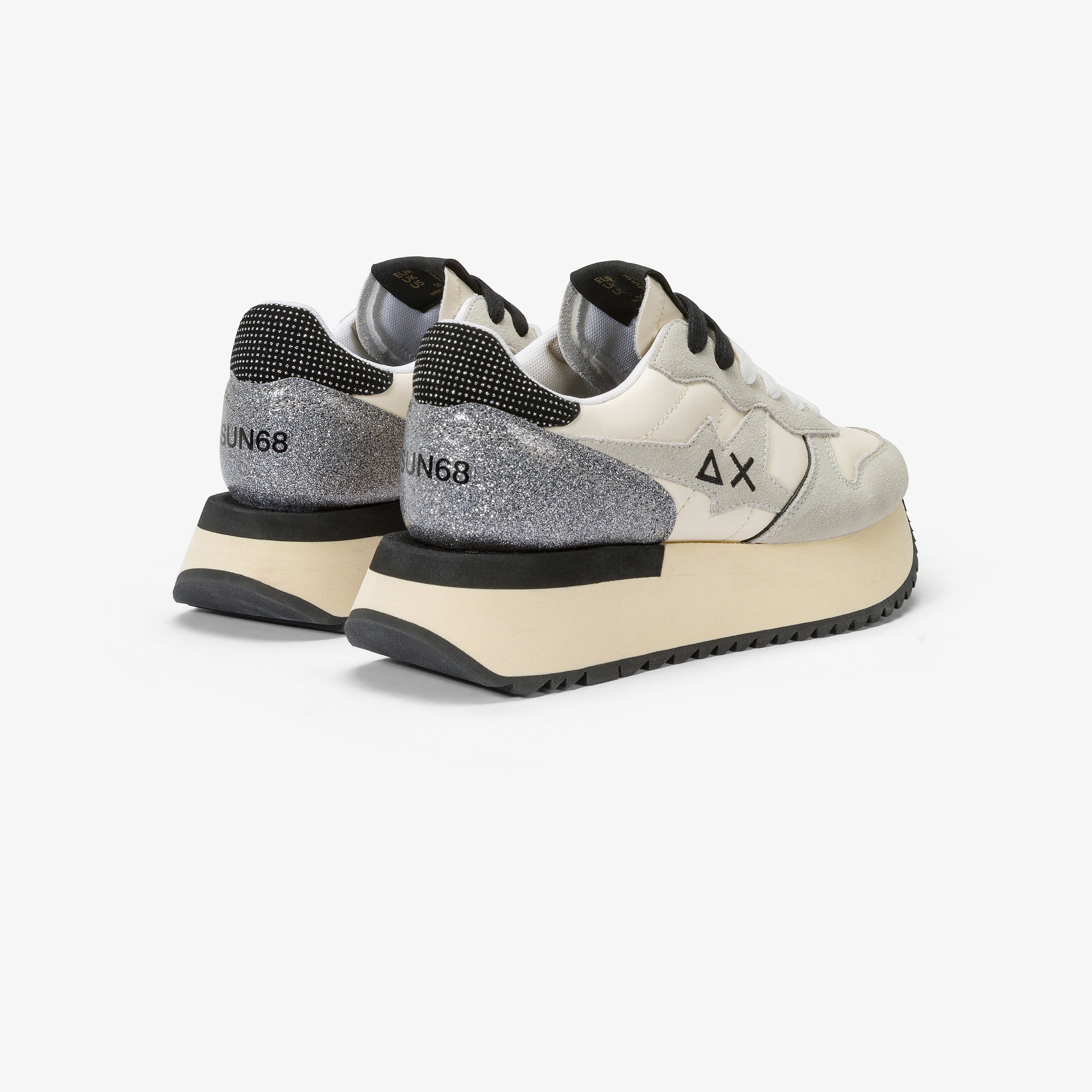 Sneaker Big Stargirl Silver In Nylon E Suede - Scarpe | Stargirl SUN68