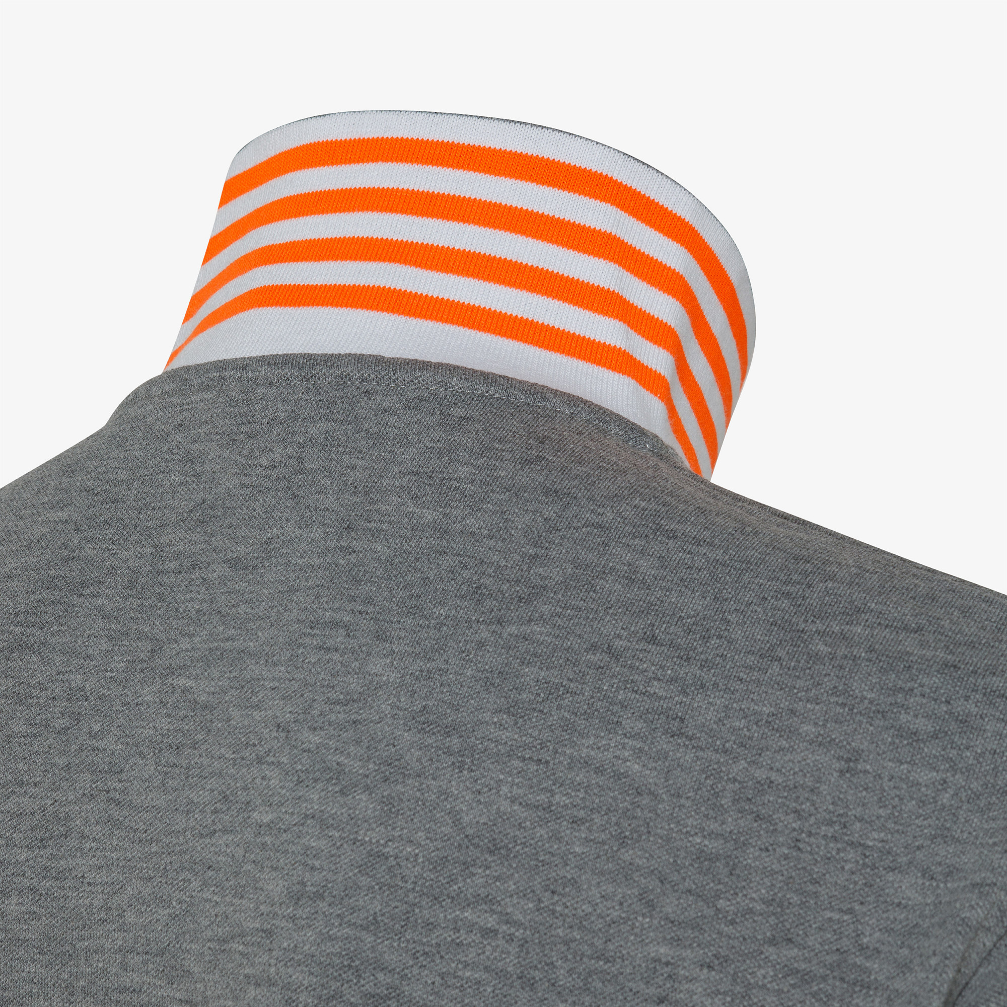 POLO LOGO STRIPES UNDER COLLAR EL. MEDIUM GREY