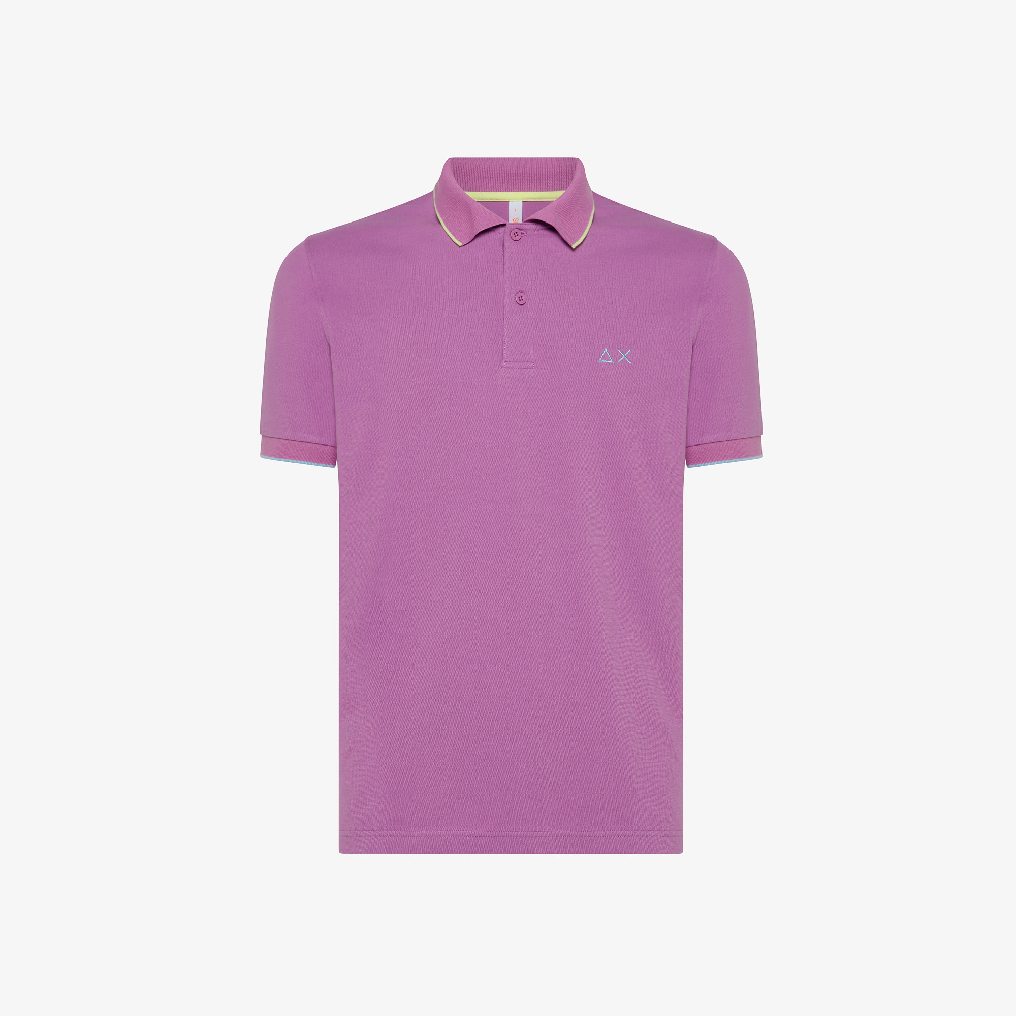 POLO SMALL STRIPE ON COLLAR EL. IRIS