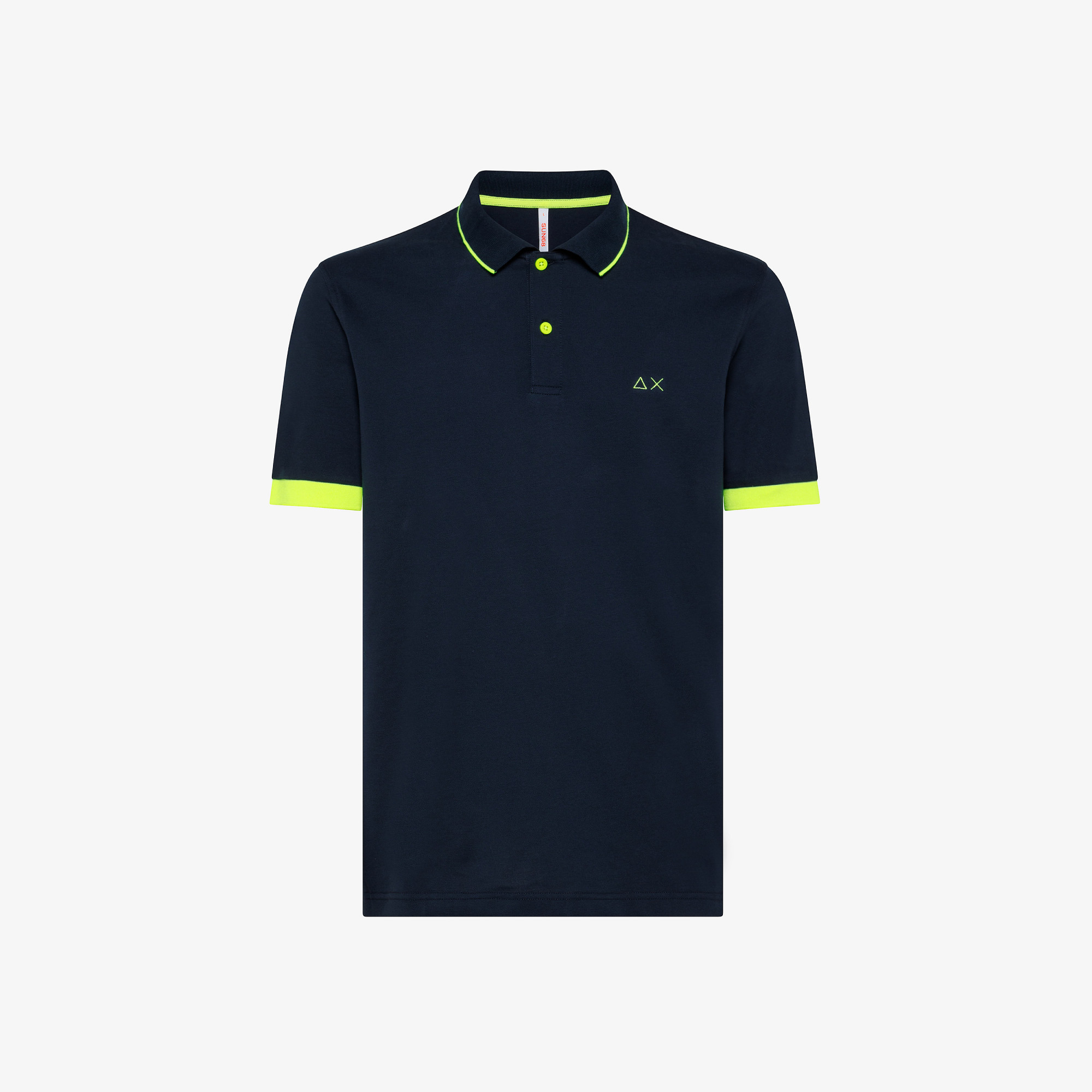 POLO SMALL STRIPE FLUO EL. NAVY BLUE