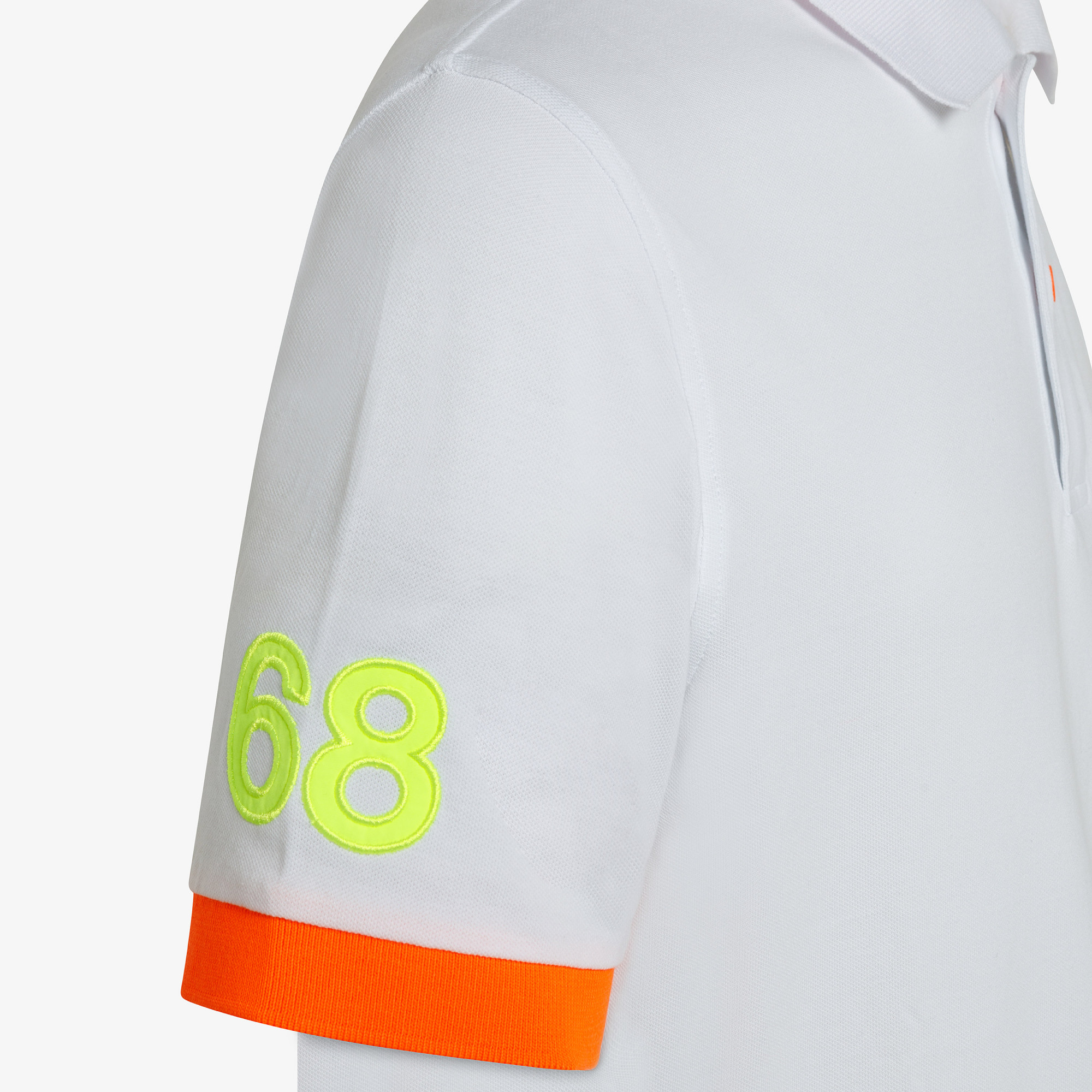 POLO LOGO FLUO EL. BIANCO