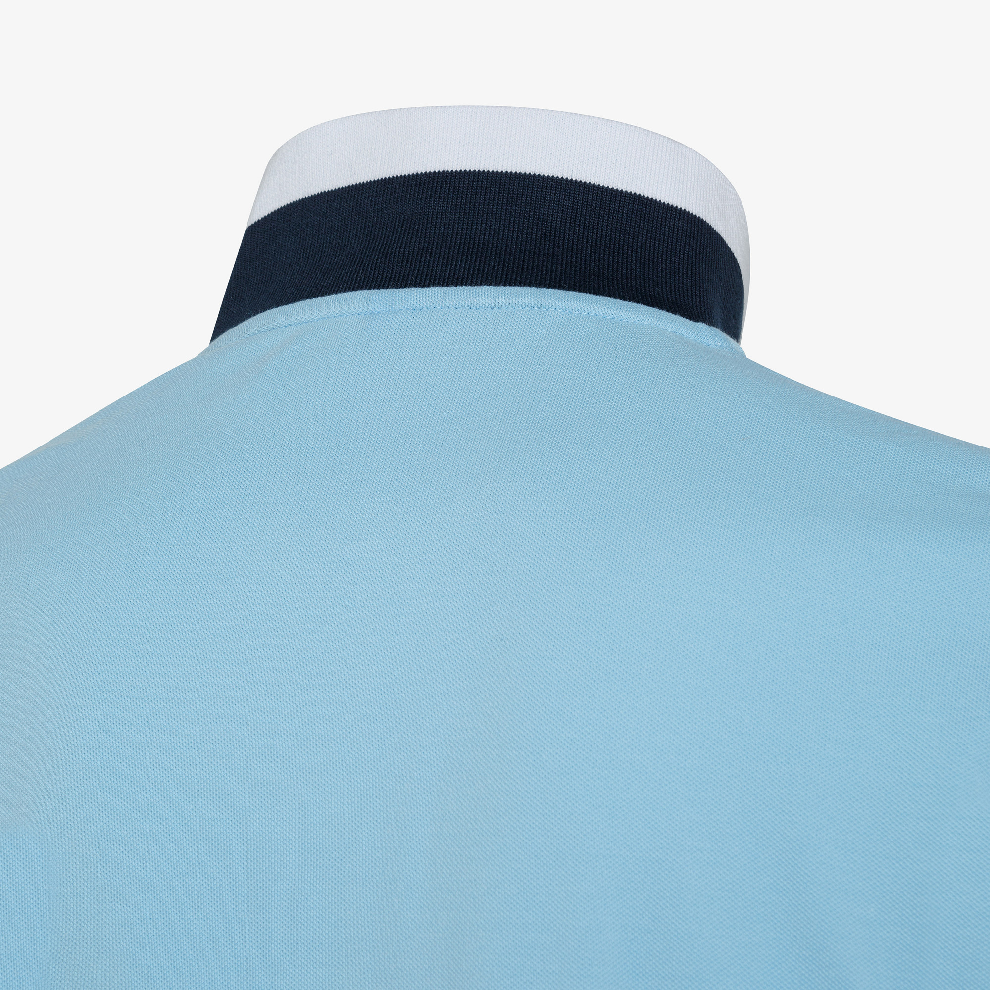 POLO PRINT POCKET EL. AZZURRO