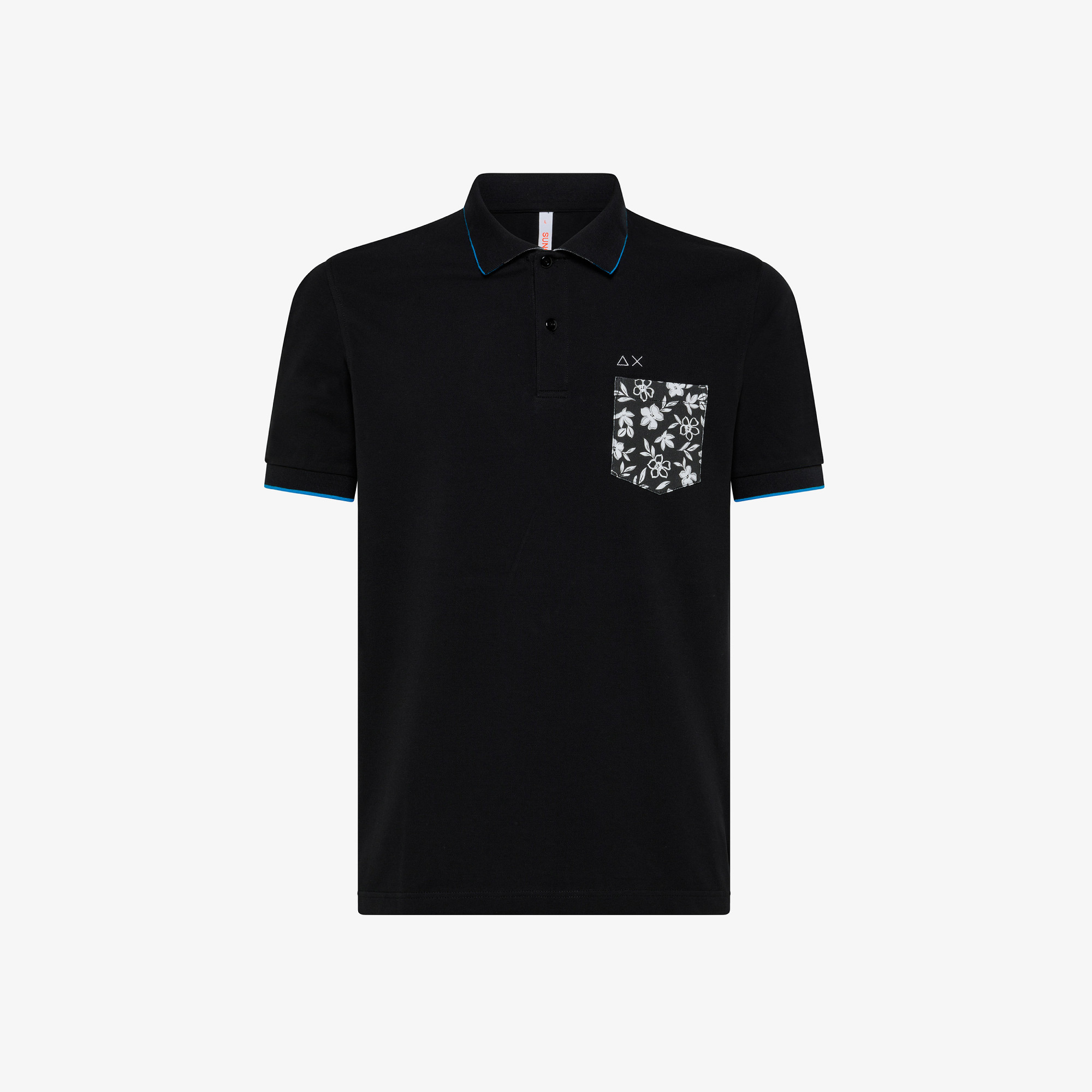 POLO PRINT POCKET EL. NERO