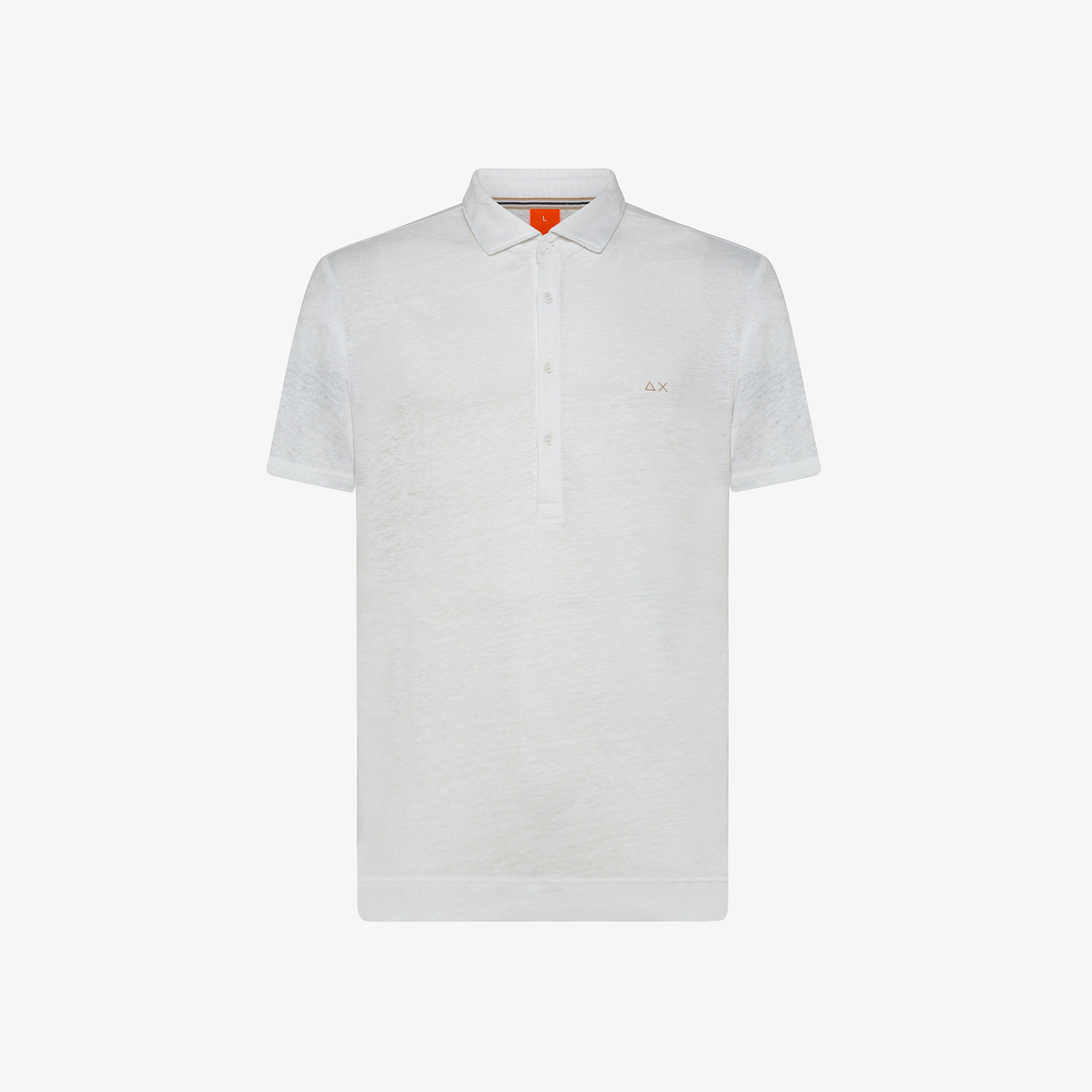 POLO LINEN SHIRT COLLAR BEACH WHITE