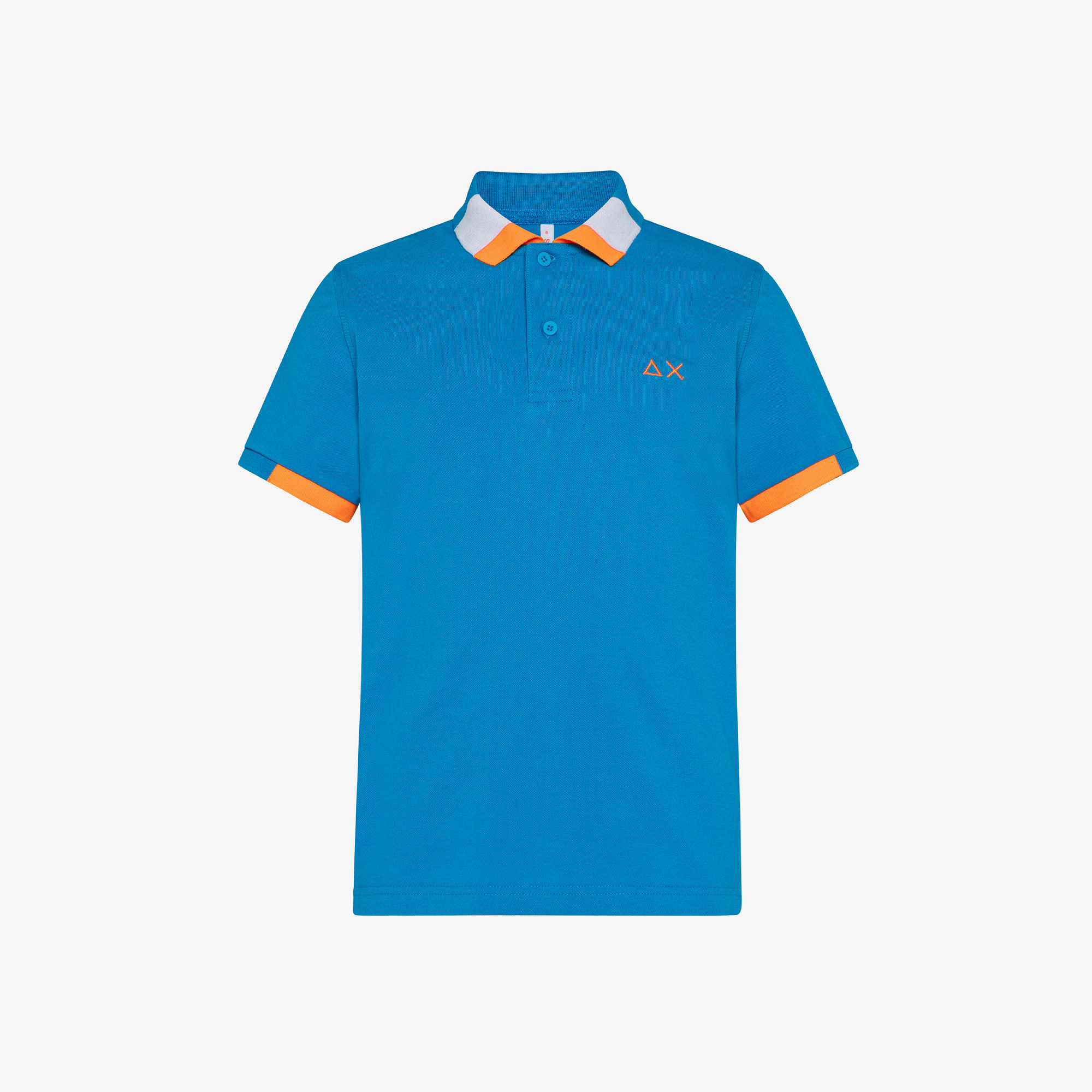 BOY'S POLO FLUO MULTICOLOR EL. TURCHESE