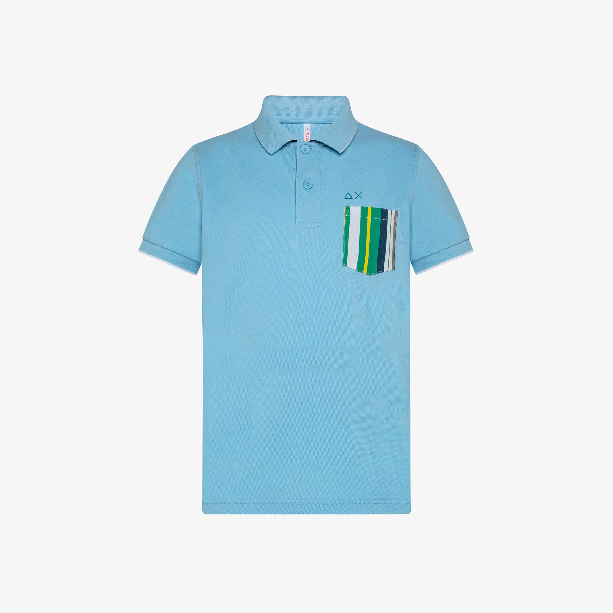 BOY'S POLO PRINT POCKET EL. AZZURRO