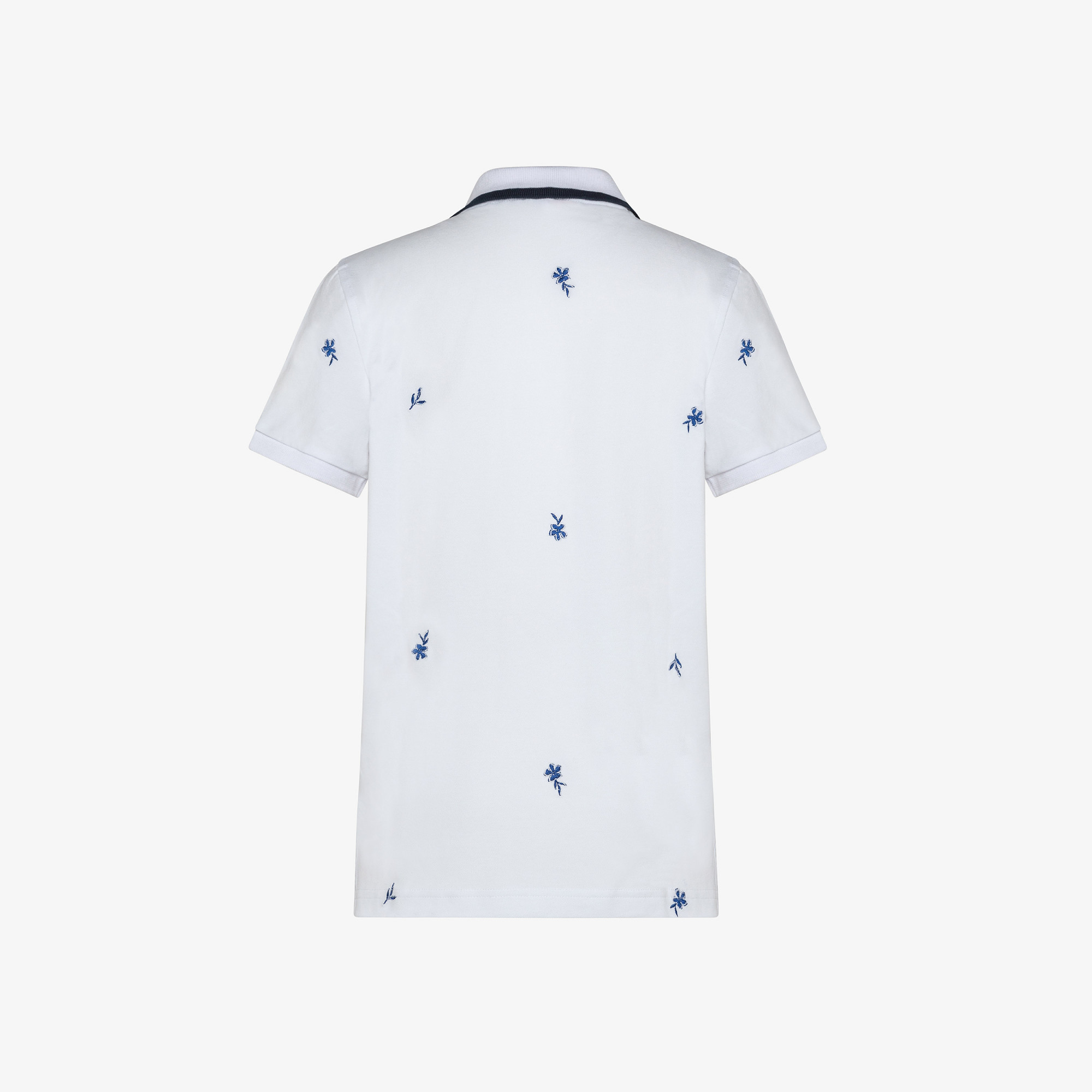 BOY'S POLO FULL EMBRODERY EL. WHITE