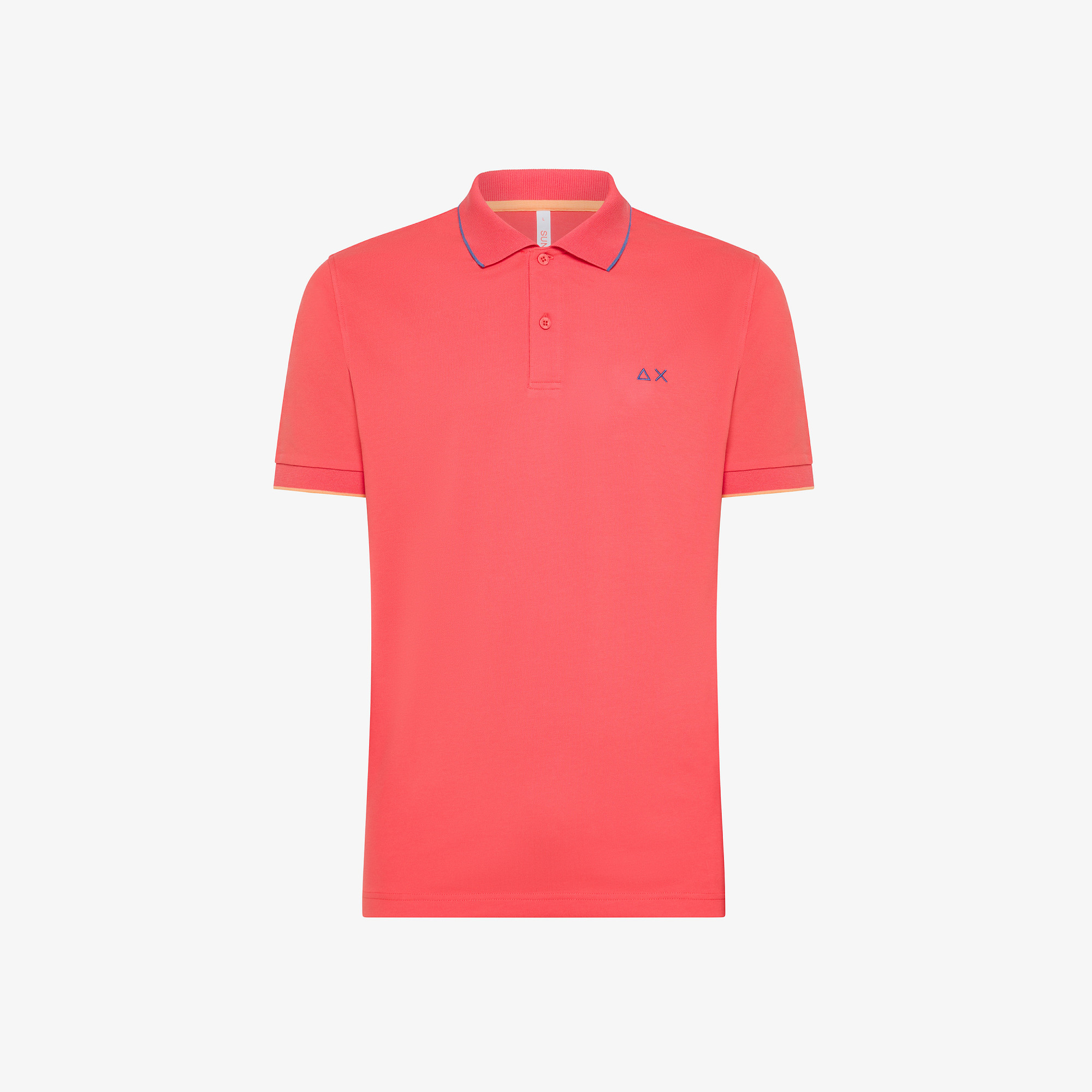 POLO SMALL STRIPES ON COLLAR S/S BERRY