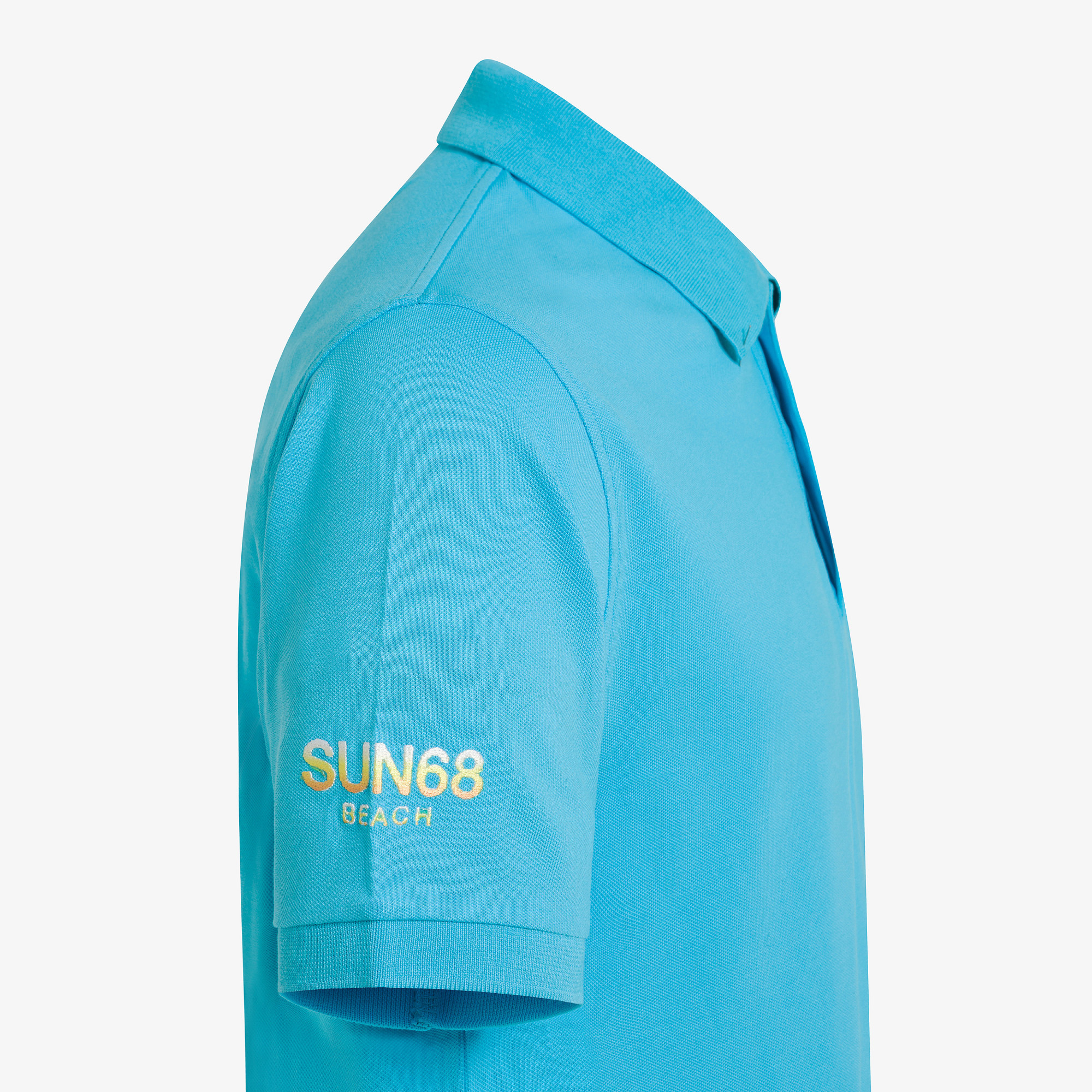 POLO FANCY ON CHEST BEACH S/S TURQUOISE