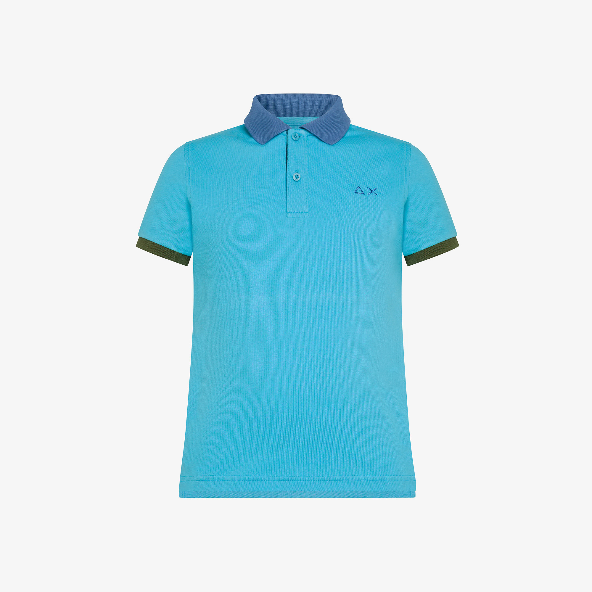 BOY'S POLO 3 COLOR WAY S/S TURQUOISE